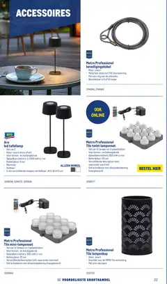 Makro - Terras - Voorbeeld van een folder van Makro, geldig van 12.01.2026 | Pagina: 22 | Producten: Batterij, Ring, Verlichting