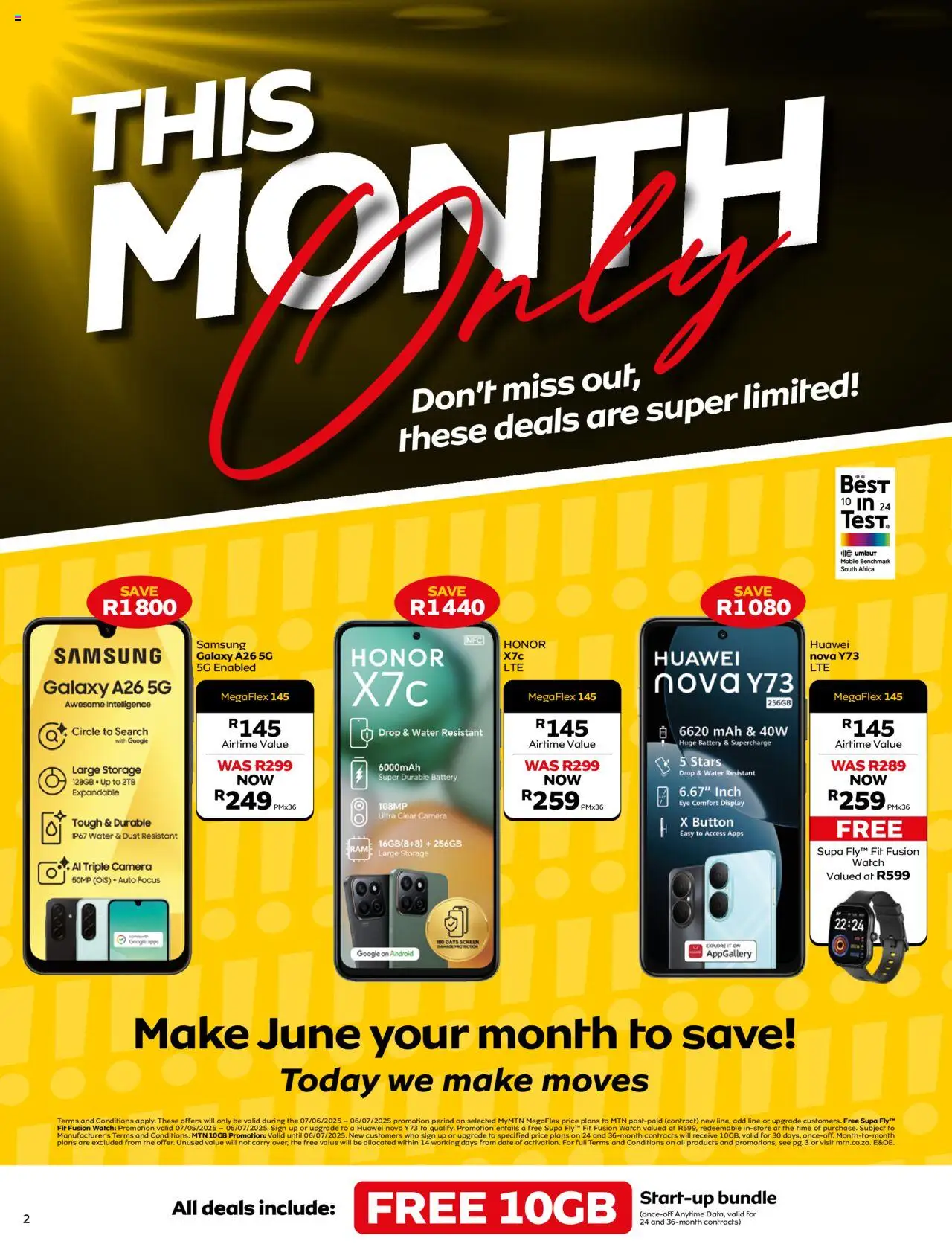 MTN Deals │ valid from 07.06.2025 | Page: 4 | Products: Watch, Camera, Battery, Water