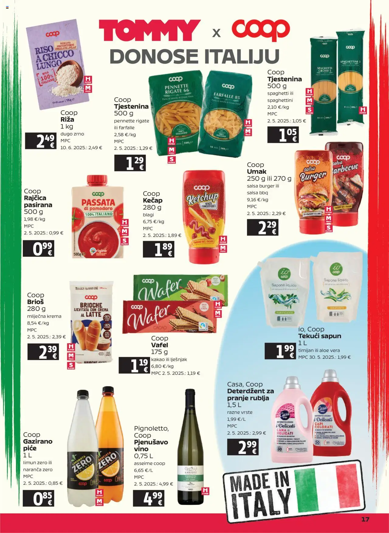 Tommy katalog | vrijedi od 07.08.2025 | Stranica: 17 | Proizvodi: Riža, Deterdžent, Limun, Kakao
