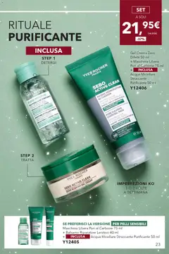 Anteprima del volantino Yves Rocher Catalogo Be Glow valido a partire dal 29.11.2025 | Pagina: 23 | Prodotti: Balsamo, Crema, Acqua micellare, Struccante
