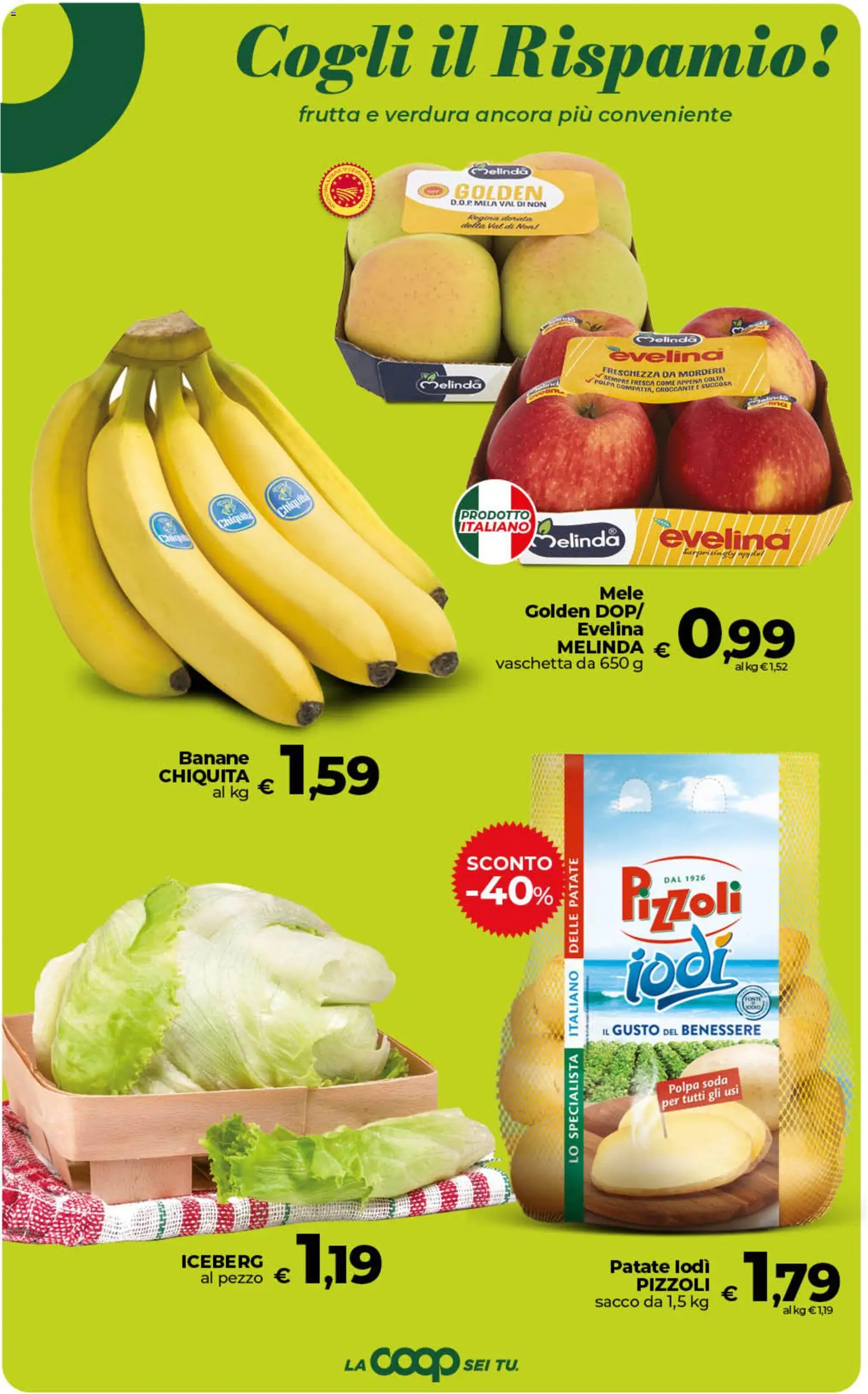 Volantino COOP del 17.03.2026 | Pagina: 20 | Prodotti: Mele, Banane, Patate, Frutta