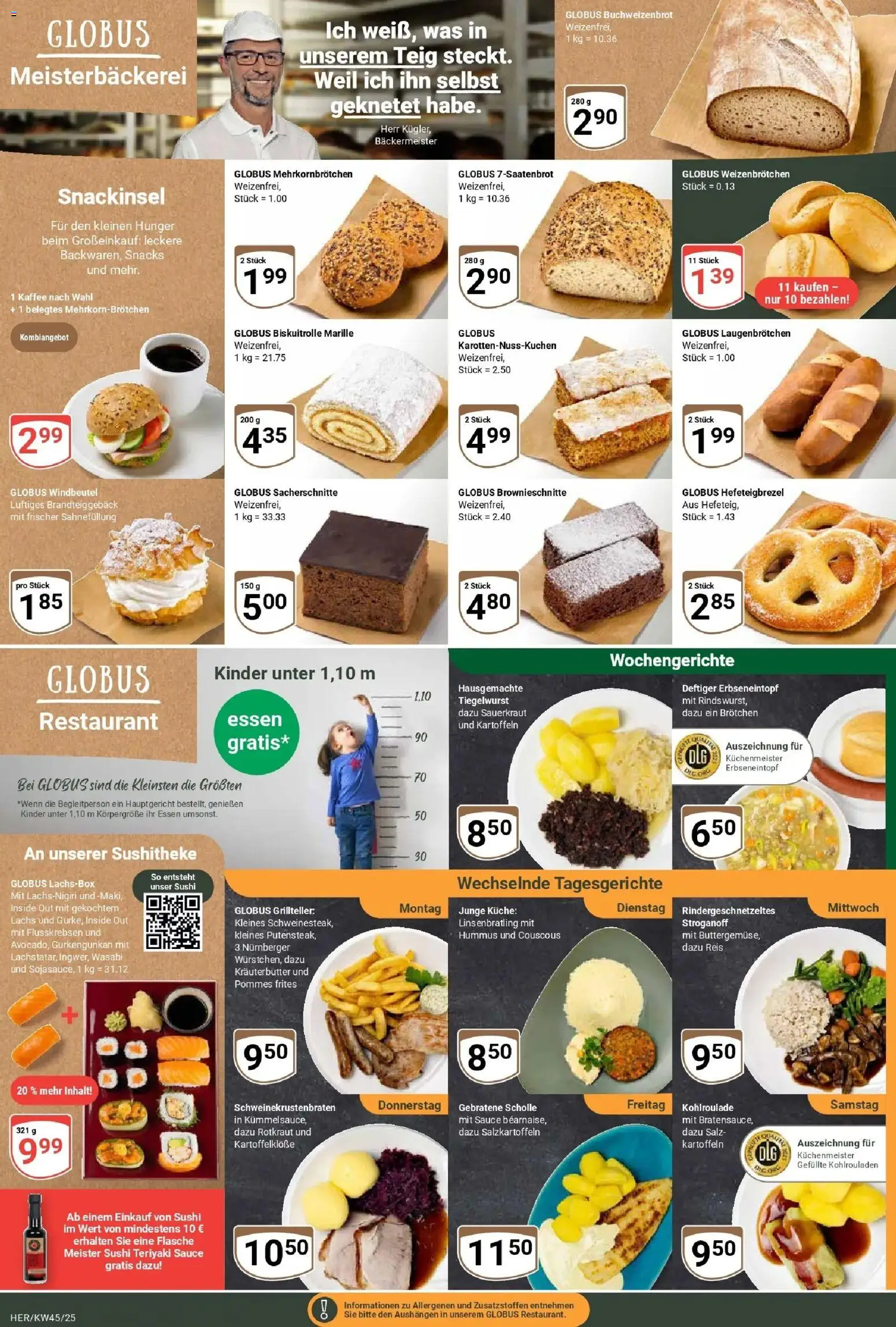 Globus prospekt Hermsdorf	 – gültig ab 02.11.2025 | Seite: 10 | Produkte: Kaffee, Pommes, Pommes frites, Kartoffeln