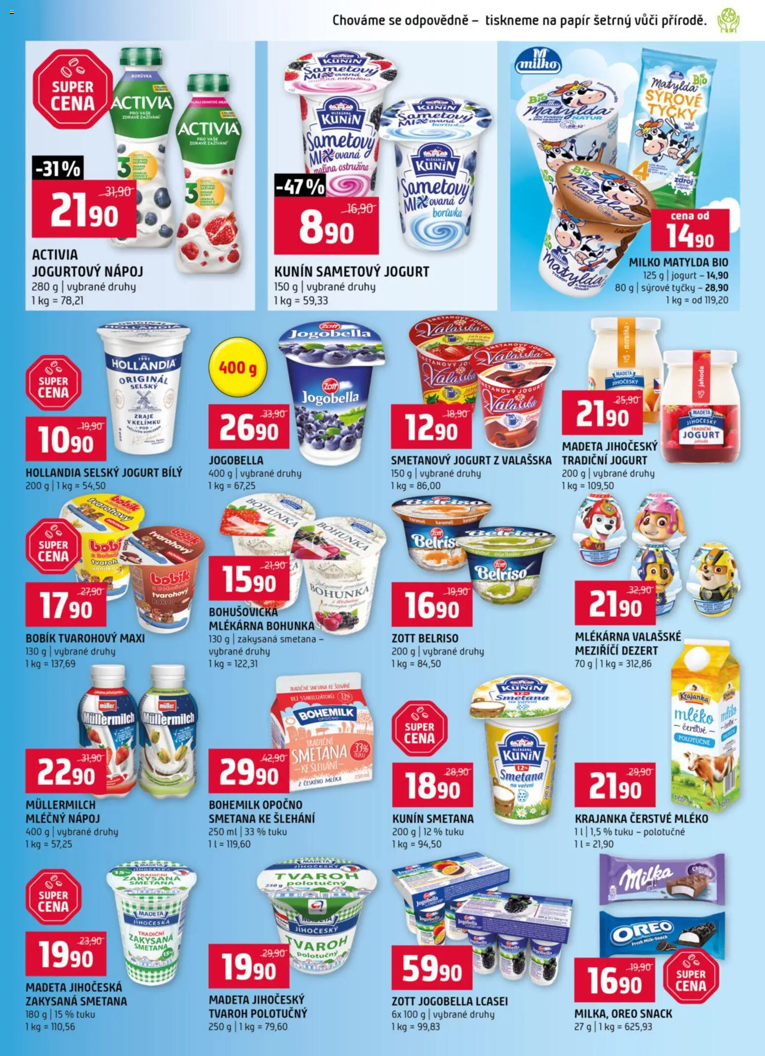 Terno leták od 15.04.2026 | Strana: 5 | Produkty: Mléko, Jogurt, Zakysaná smetana, Jogobella