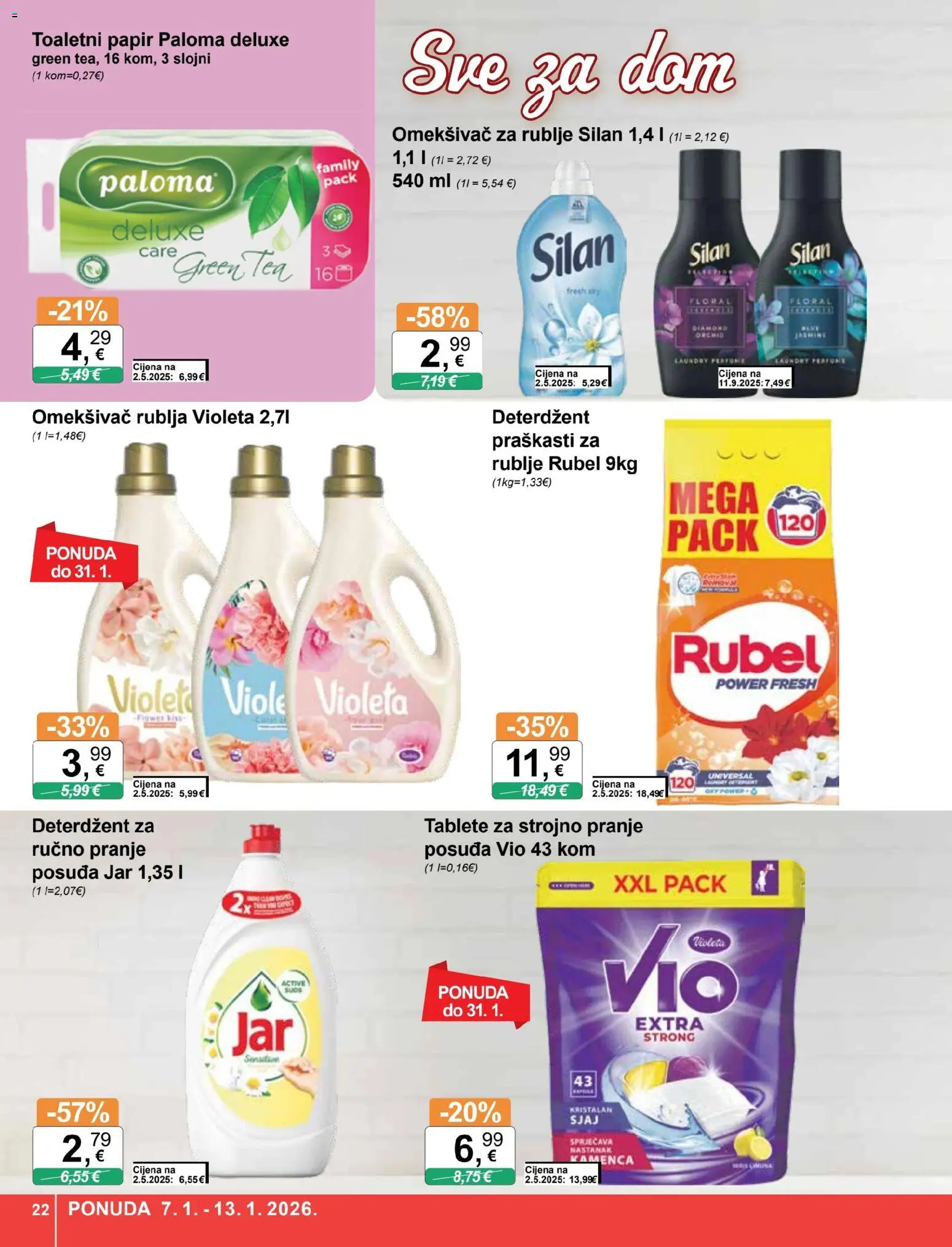 KTC katalog | vrijedi od 07.01.2026 | Stranica: 22 | Proizvodi: Rubel, Kist, Omekšivač, Deterdžent