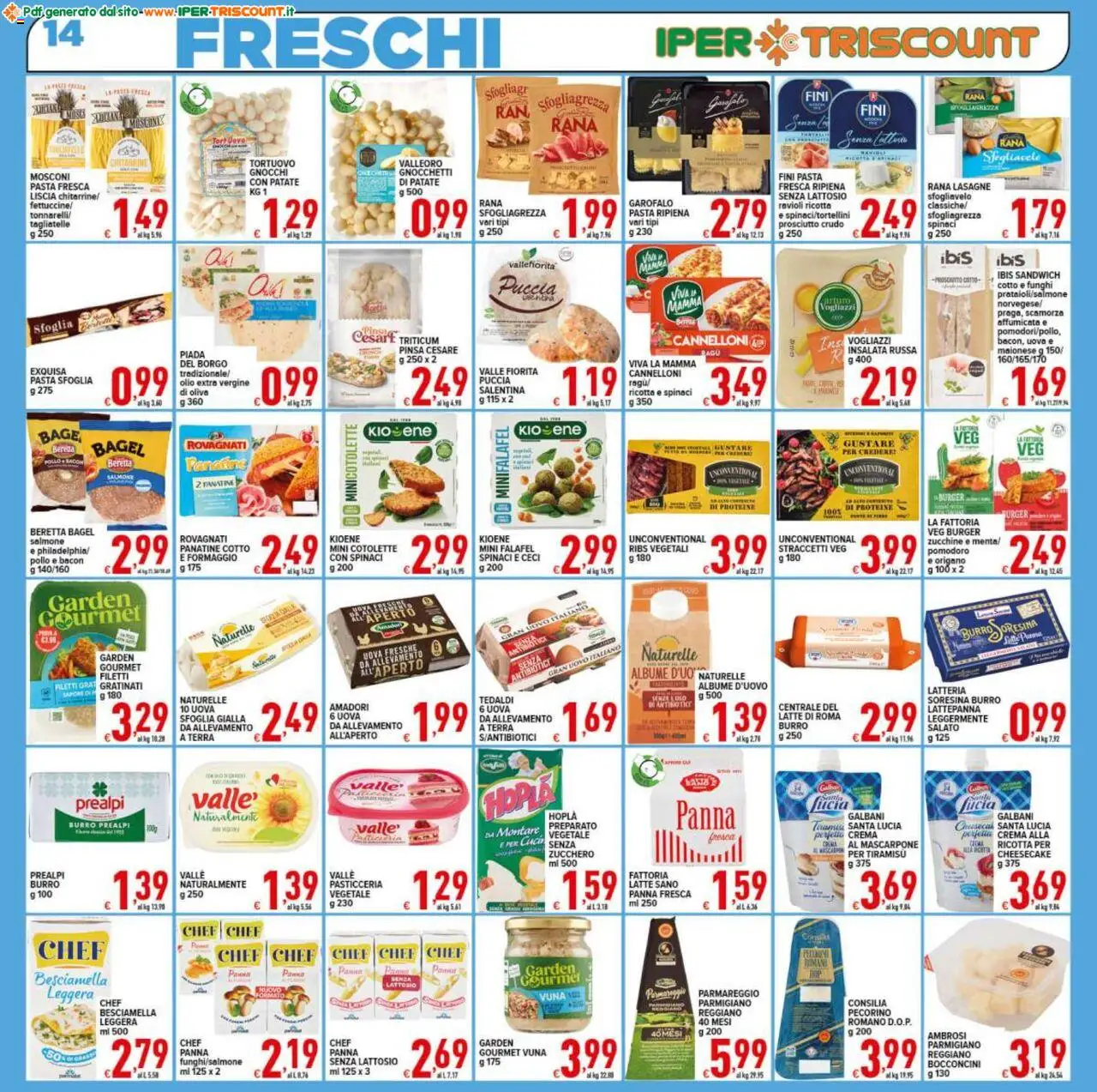 Volantino Ipertriscount del 05.09.2025 | Pagina: 14 | Prodotti: Pollo, Patate, Zucchine, Gnocchetti