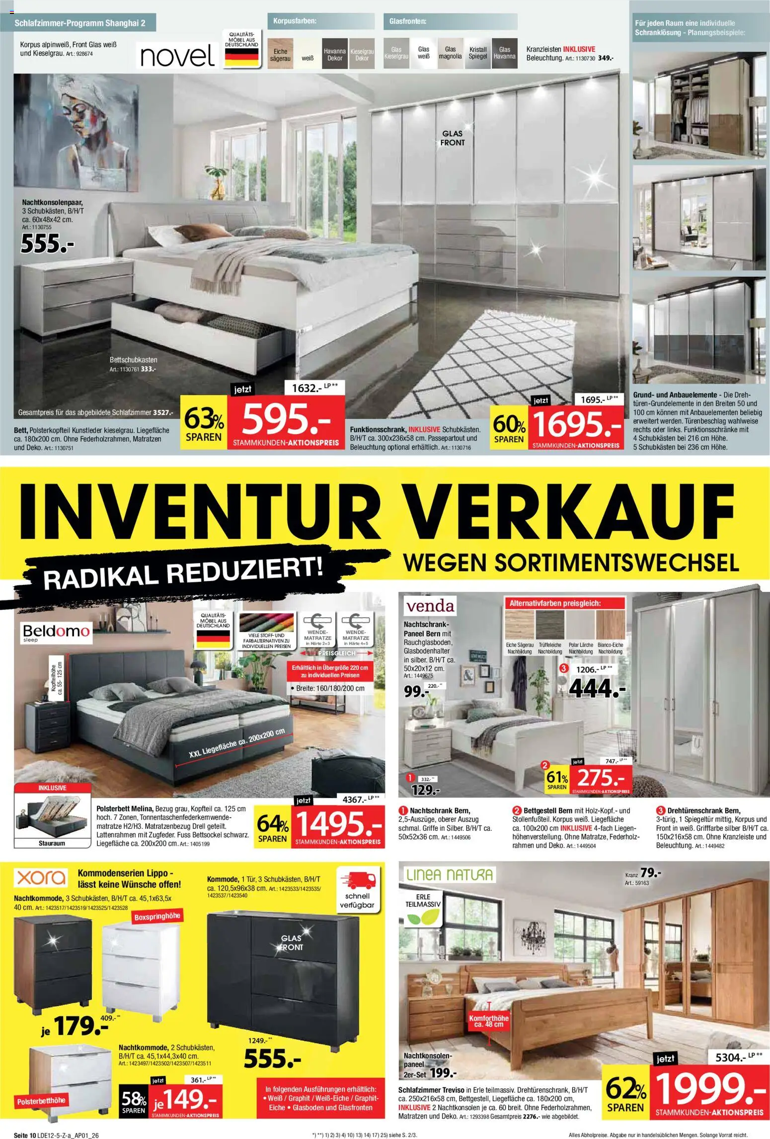 Zurbrüggen - Set One by Musterring Rabatt – gültig ab 16.12.2025 | Seite: 10 | Produkte: Matratze, Drehtürenschrank, Polsterbett, Spiegel