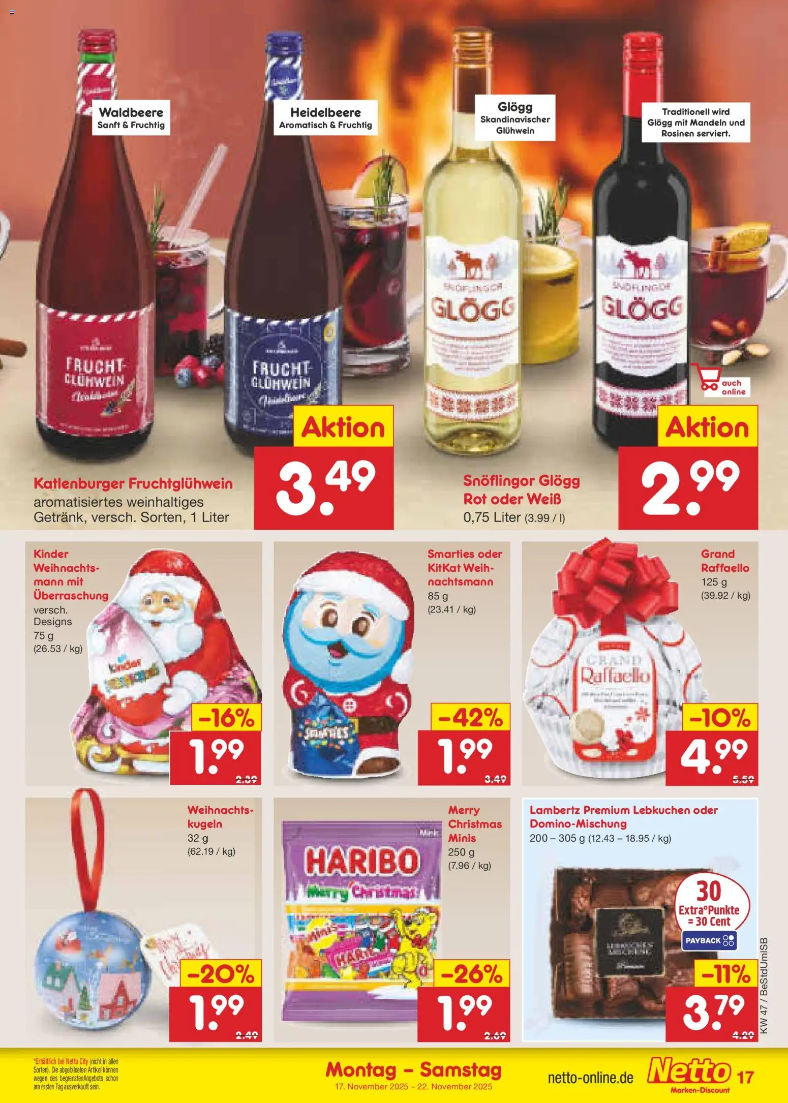 Netto Marken-Discount - Black Friday – gültig ab 17.11.2025 | Seite: 19 | Produkte: Raffaello, Haribo, Smarties, Mandeln