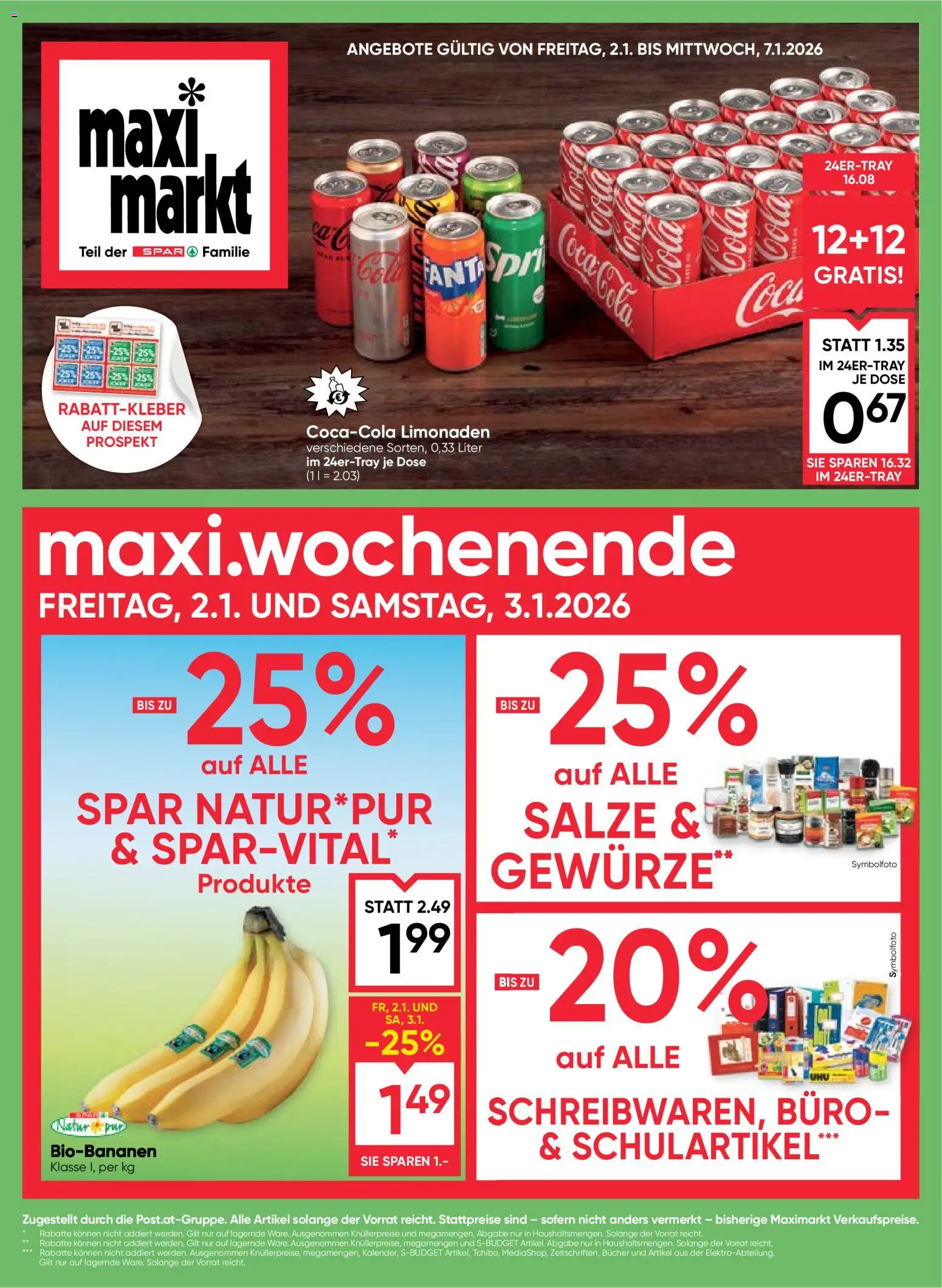 Maximarkt Flugblatt gültig ab 02.01.2026 | Seite: 1 | Produkte: Gewürze