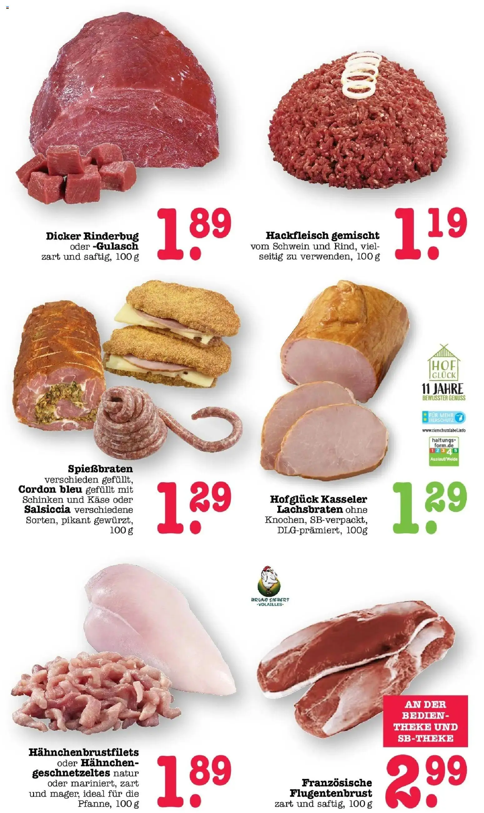 Edeka prospekt Bühlertal	 – gültig ab 16.03.2026 | Seite: 4 | Produkte: Hahnchen, Theke, Gulasch, Schinken