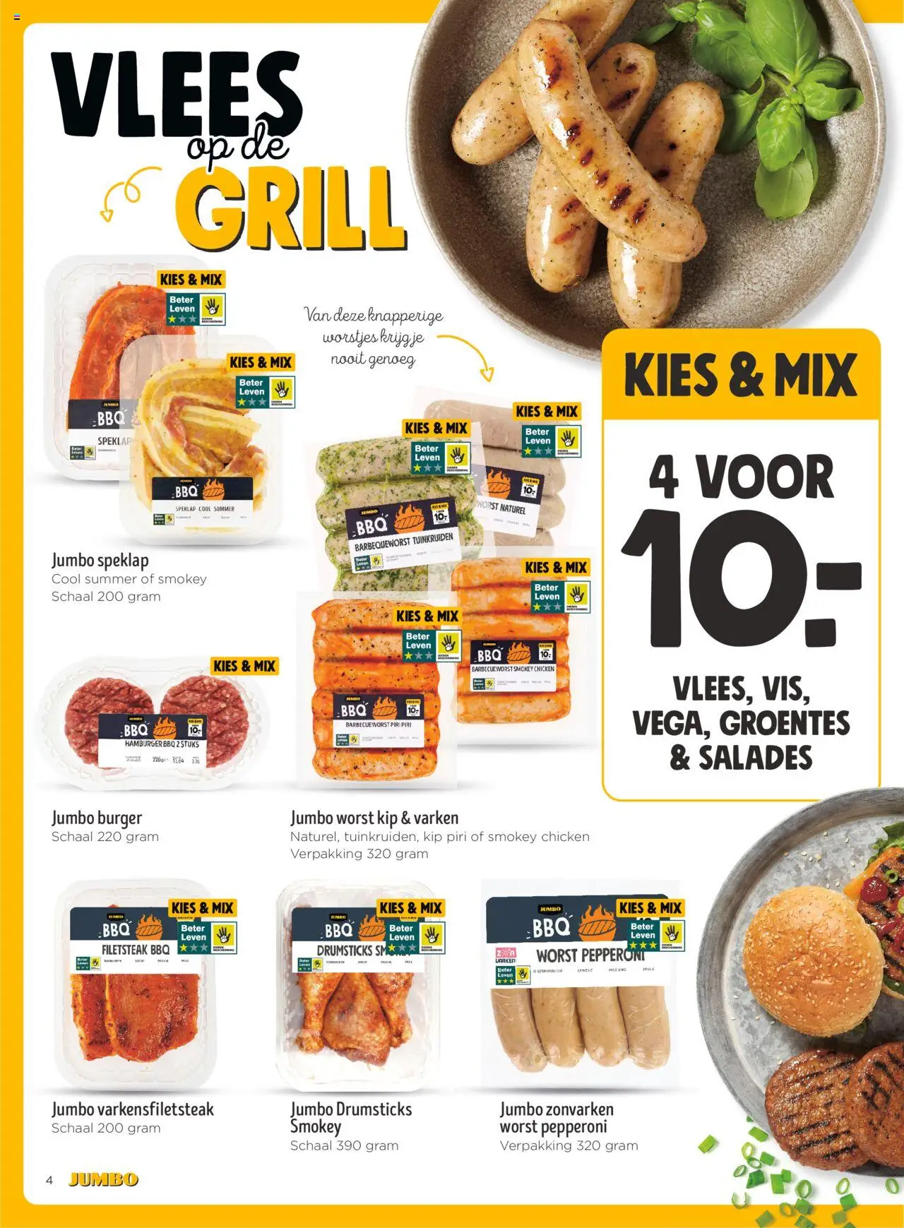  | Pagina: 4 | Producten: Kisperec, Steak, Hamburger, Worst
