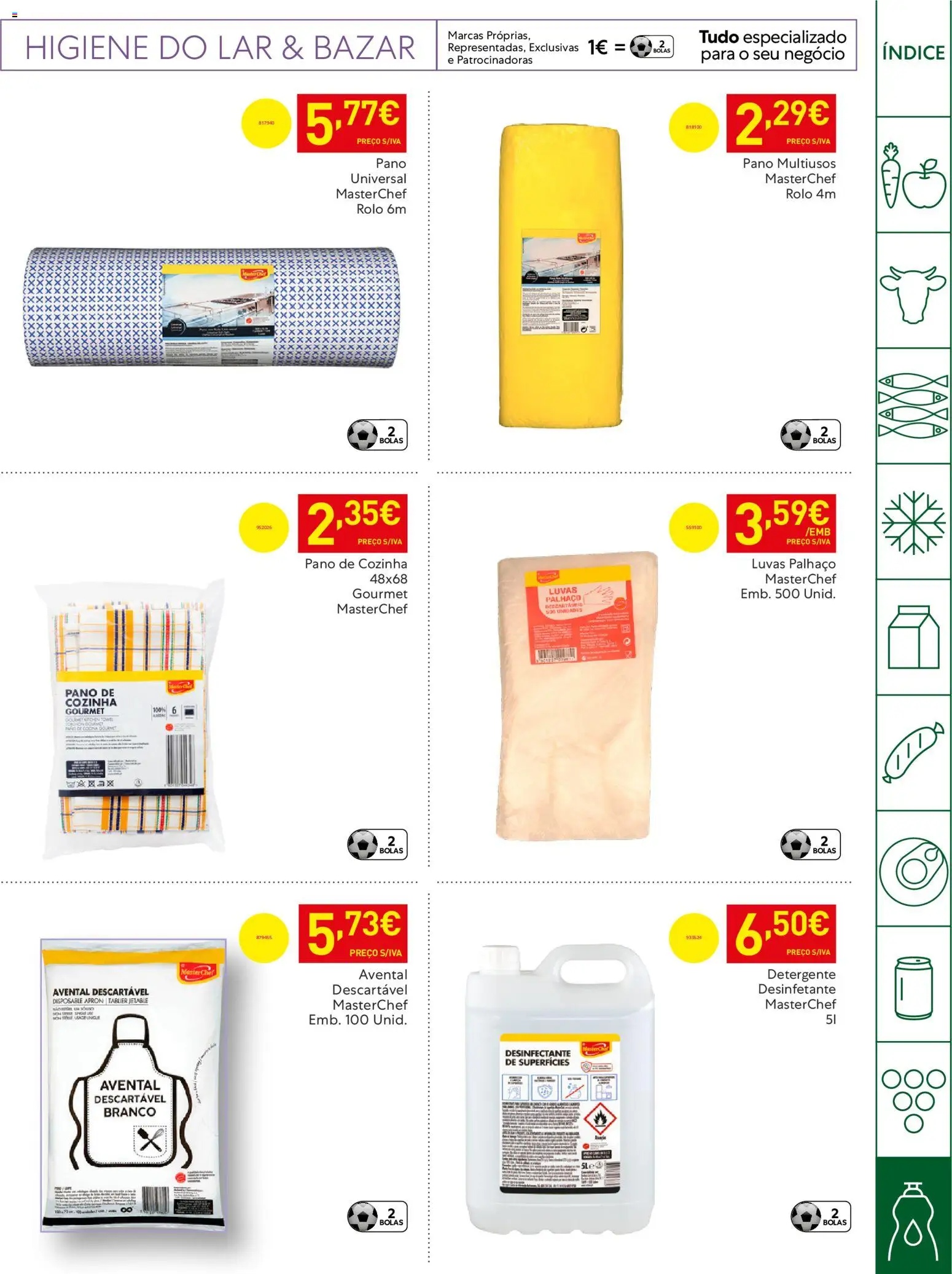 Recheio - Horeca Bons Negócios Madeira │ válido de 14.04.2026 | Página: 33 | Produtos: Luvas, Detergente