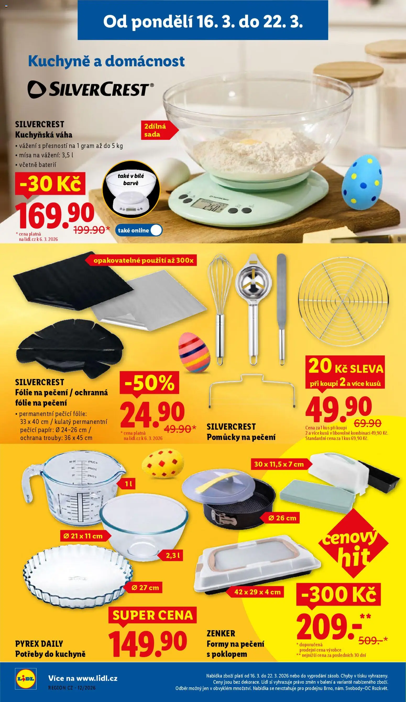 Lidl leták - Spotřební zboží od 19.03.2026 | Strana: 12 | Produkty: Fólie, Váha, Kuchyňská váha, Kuchyně