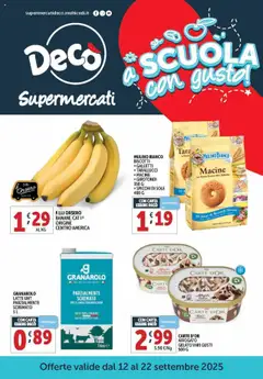 Anteprima del volantino Decò Supermercati - Napoli catalogo valido a partire dal 12.09.2025