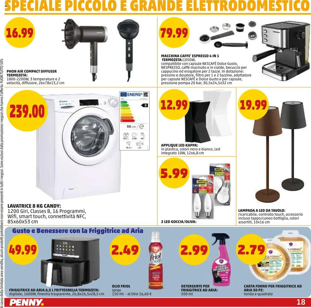 Volantino PENNY del 23.10.2025 | Pagina: 18 | Prodotti: Caffè, Olio, Friggitrice, Macinato