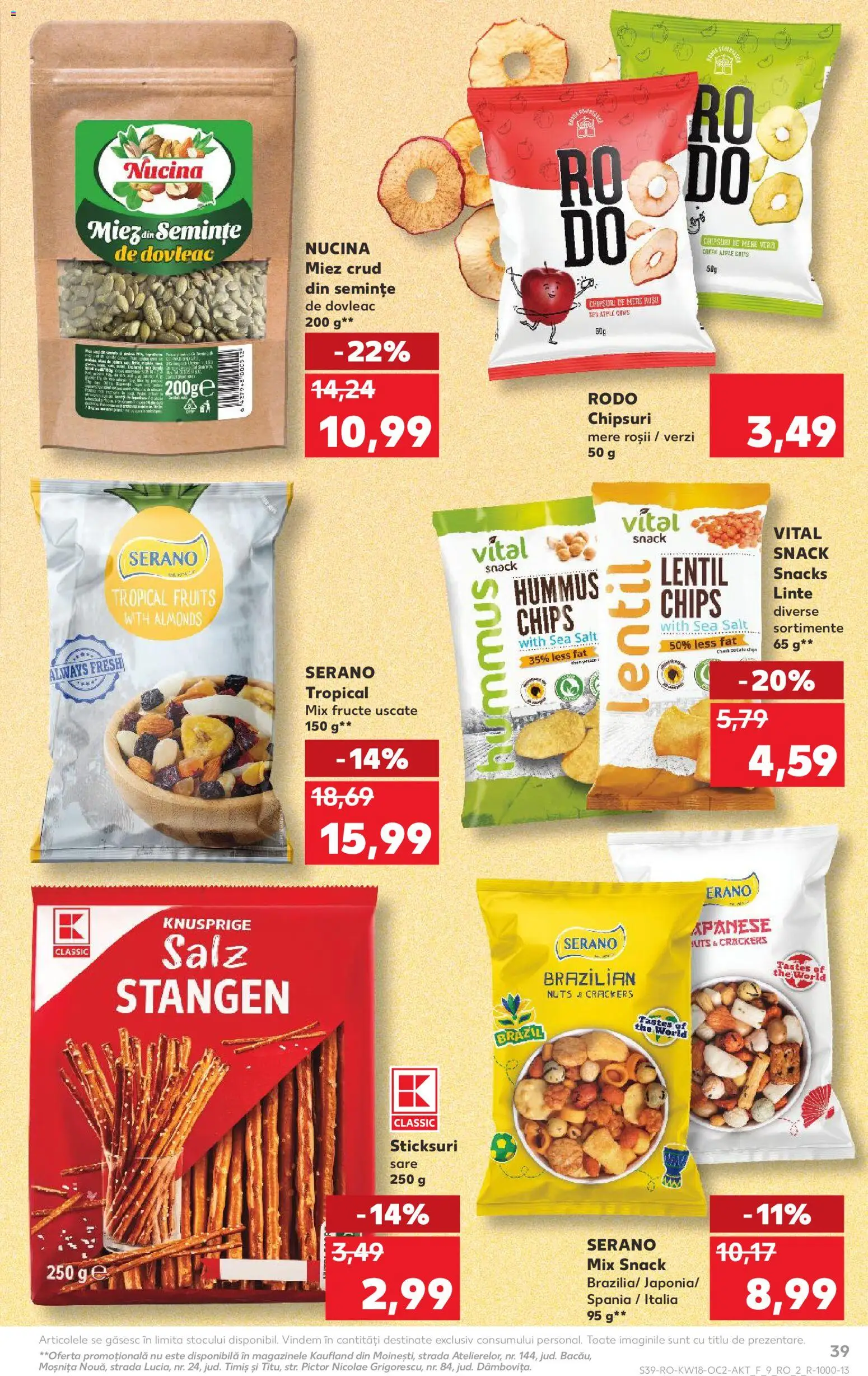 Noul catalog Kaufland – valabil de la 29.04.2026 | Pagină: 39 | Produse: Apple, Mere, Roșii, Chipsuri