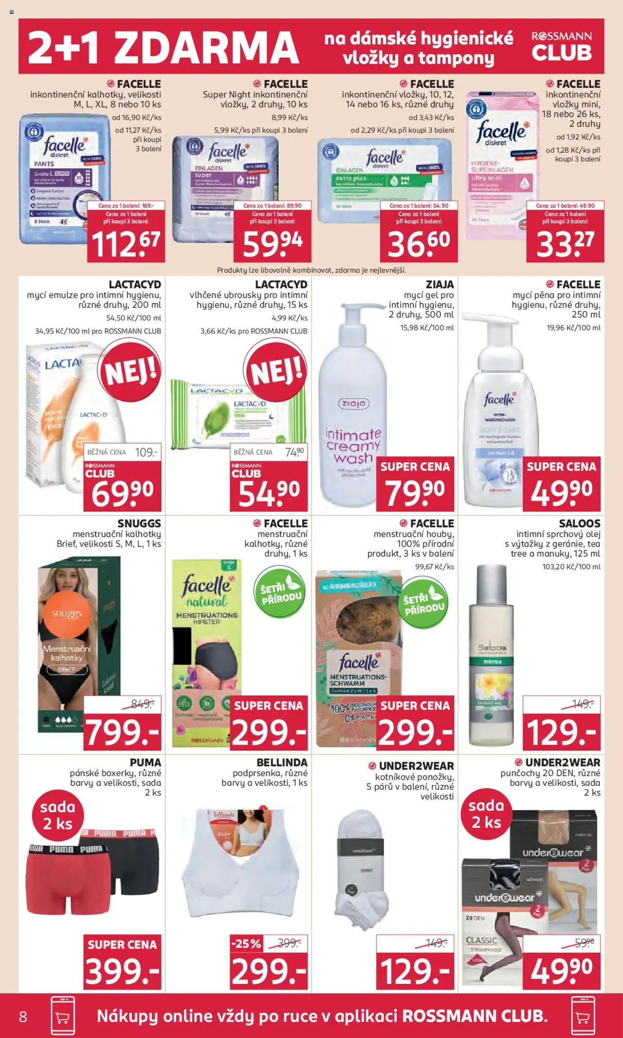 Rossmann leták od 27.08.2025 | Strana: 8 | Produkty: Olej, Lactacyd, Pants, Tampony