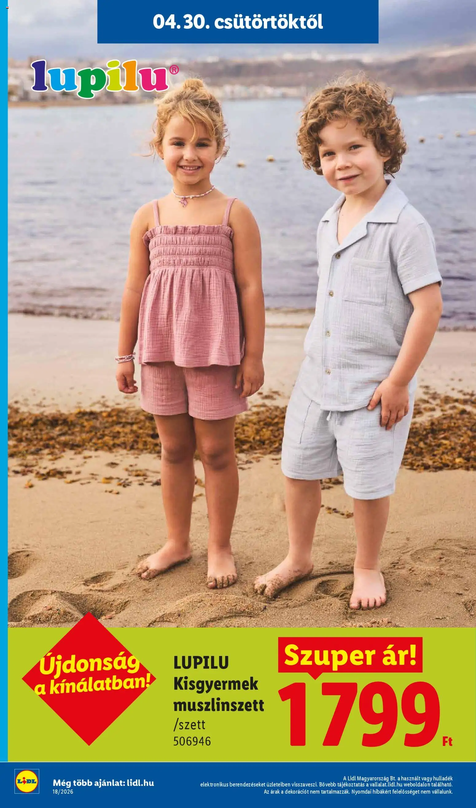 Lidl akciós ujság - amely érvényes a következő dátumtól: 30.04.2026 | Oldal: 2