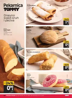 Katalog Tommy - Pregled kataloga iz trgovine Tommy, vrijedi od 23.10.2025 | Stranica: 10 | Proizvodi: Baget, Kruh, Piroška