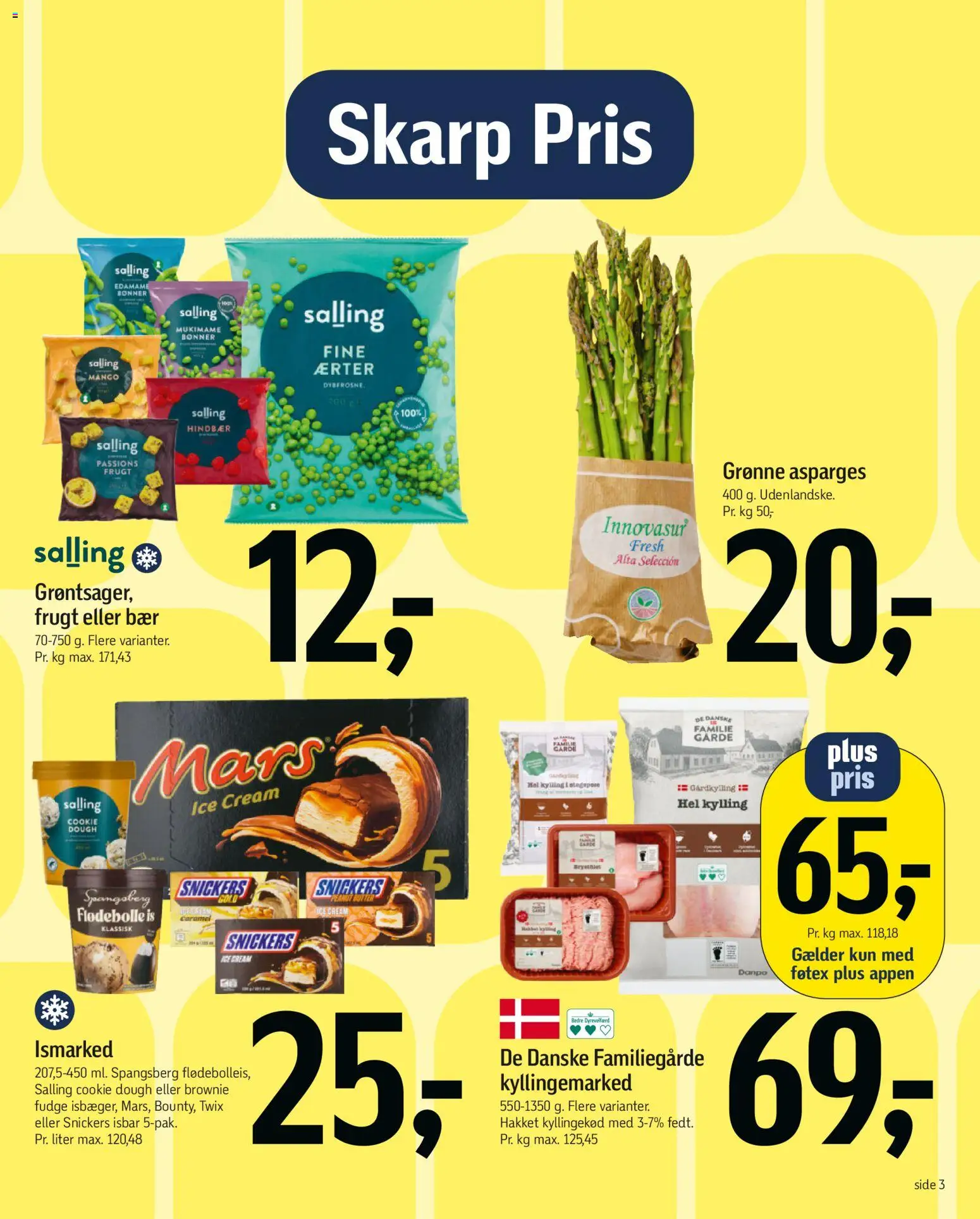 Føtex tilbudsavis – gyldig fra 17.04.2026 | Side: 3 | Produkter: Mango, Kyllingekød, Bønner, Hindbær
