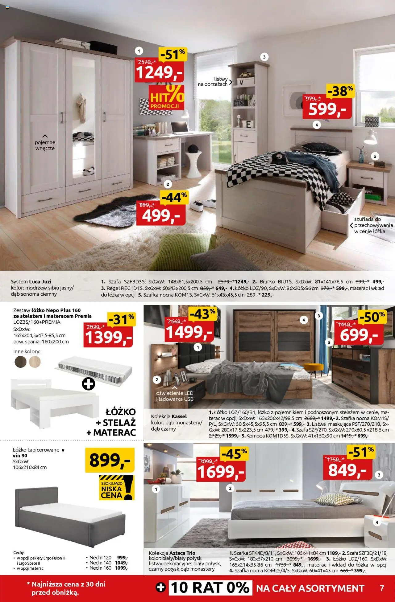 Black Red White promocje od 25.08.2025 | Strona: 7 | Produkty: Ładowarka, Łóżko, Regał, Szafka nocna