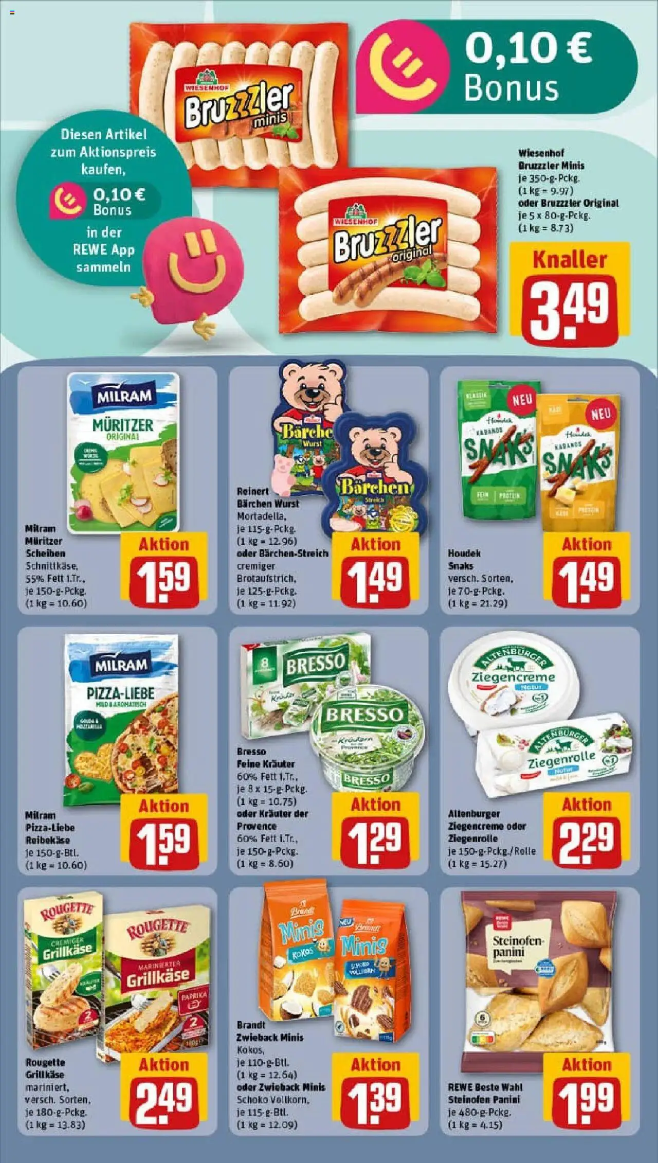 Rewe prospekt Frankenberg (Eder)	 - gültig ab dem 29.06.2025 | Seite: 12 | Produkte: Bresso, Paprika, Milram, Reibekase