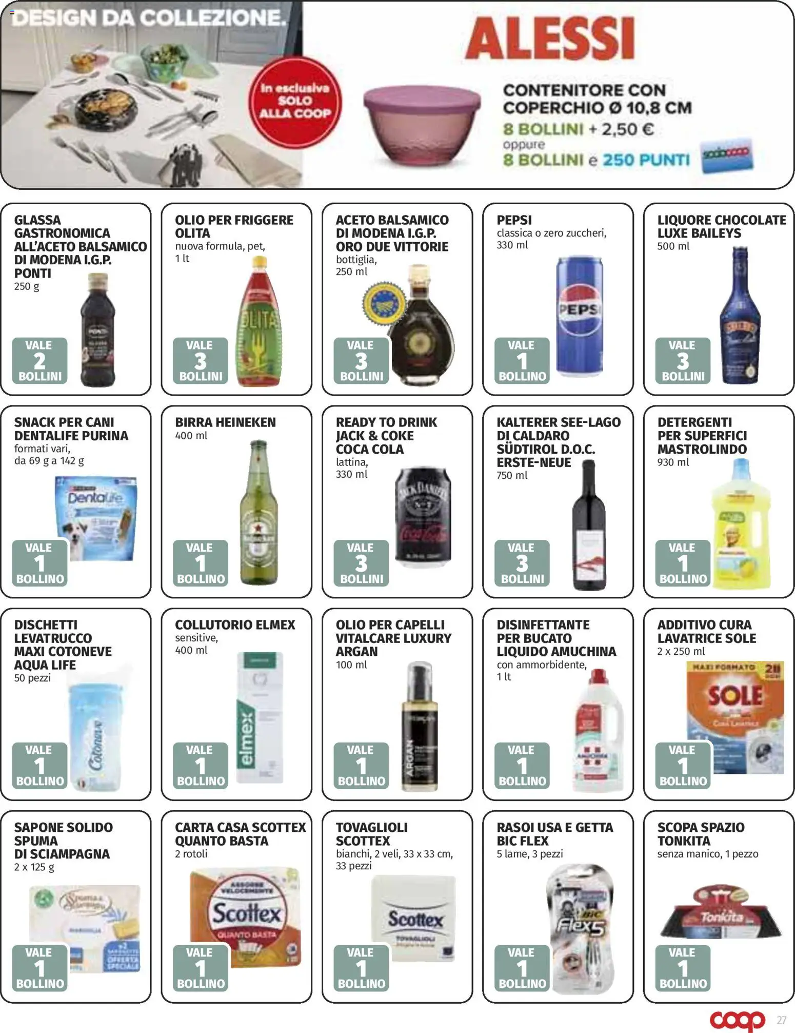 Volantino COOP del 30.10.2025 | Pagina: 27 | Prodotti: Olio per capelli, Lavatrice, Liquore, Heineken
