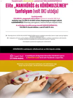 Crystal Nails Oktatási kézikönyv 2025 TÉL - amely érvényes a következő dátumtól: 01.12.2025 | Oldal: 43