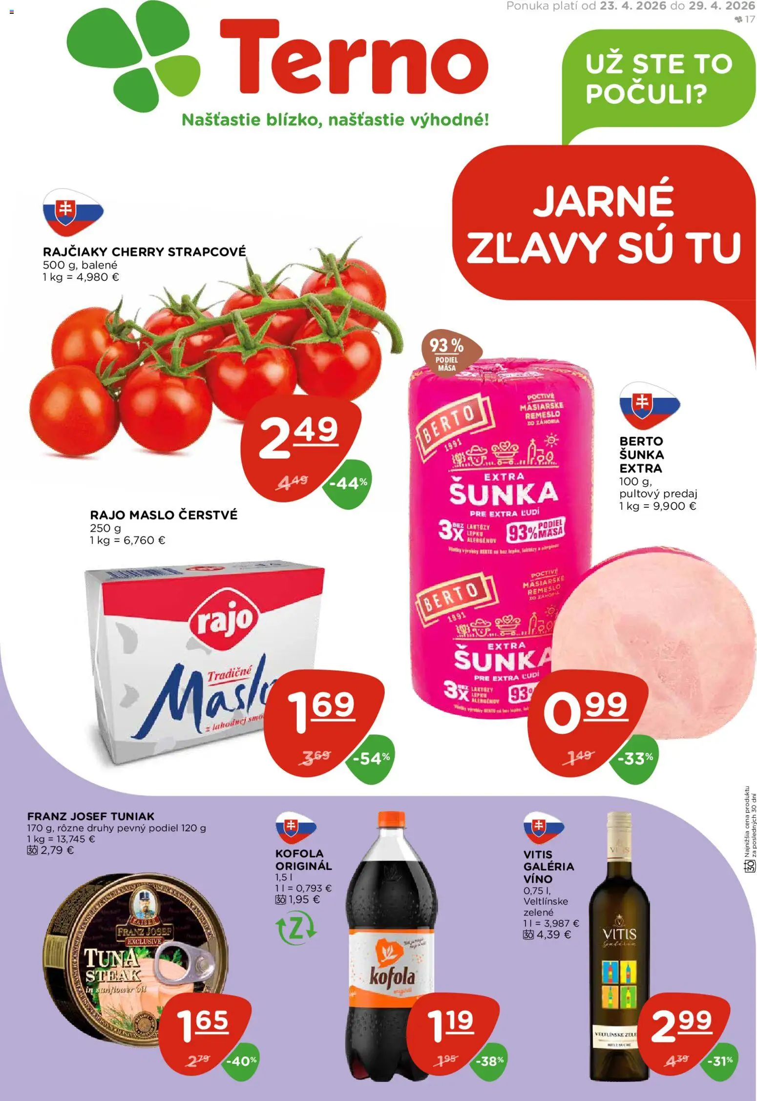 Terno leták od 23.04.2026 » Pozrite si limitované zľavy a ušetrite ešte dnes! | Slovensko