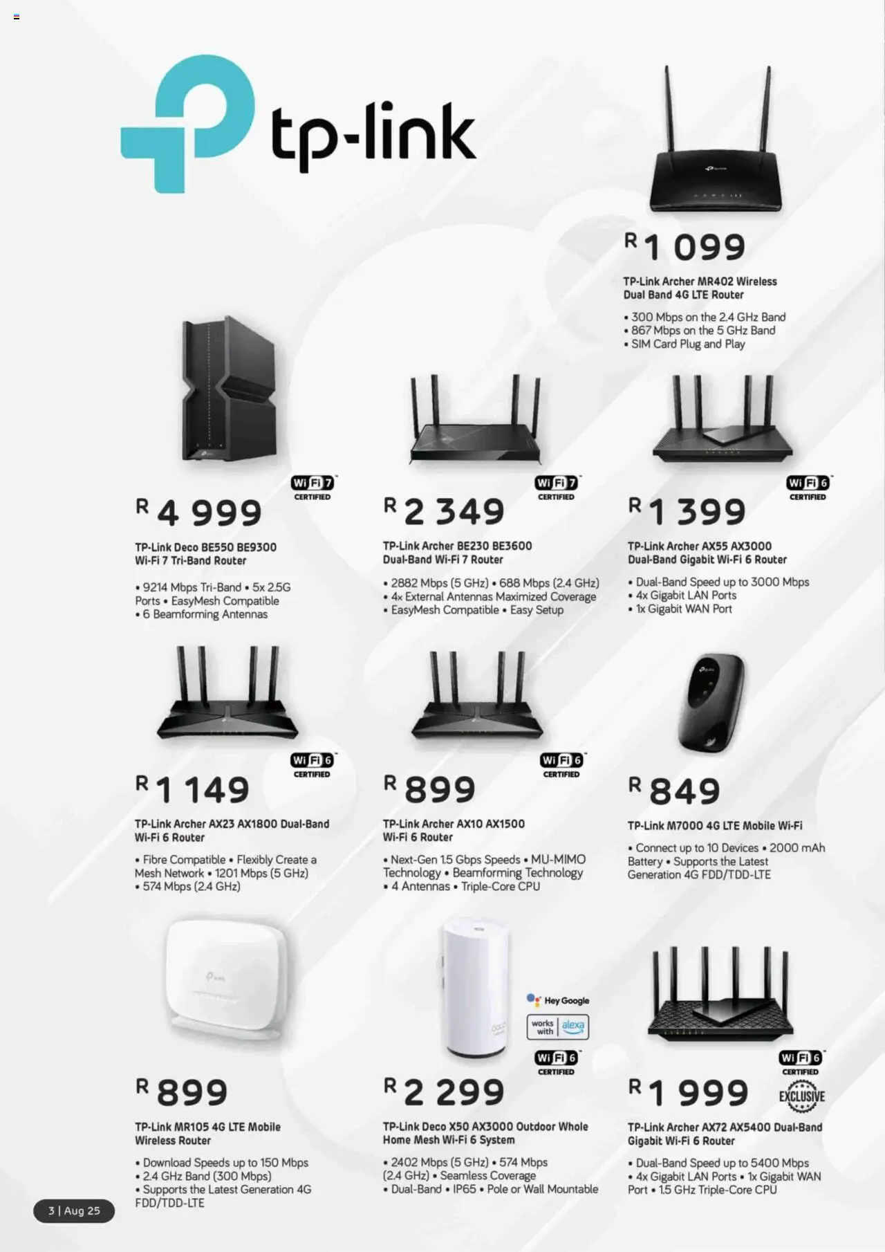 Computer Mania Accessories Catalogue │ valid from 01.08.2025 | Page: 4 | Products: Router