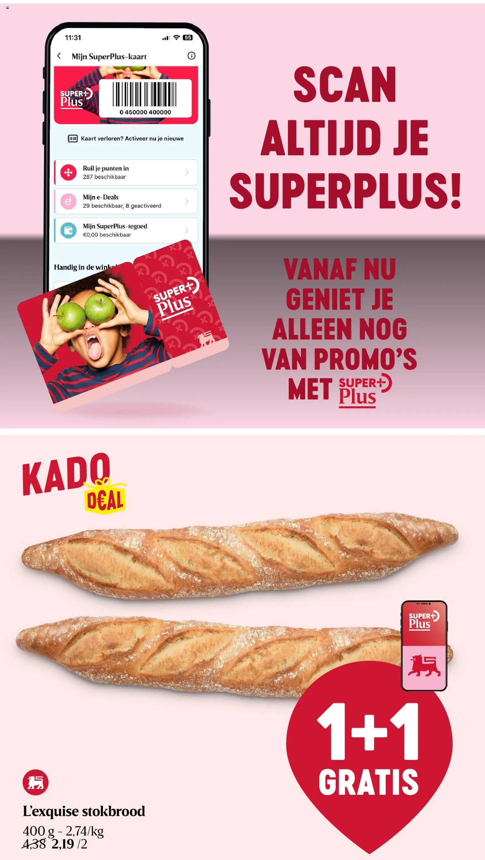 {H1} | Pagina: 14 | Producten: Baguette, Stokbrood, Kaart