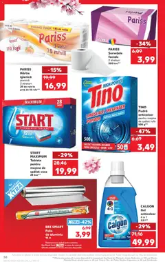 Ofertele Kaufland valabile de la 18.03.2026 | Pagină: 58 | Produse: Mașină De Spălat, Mașină De Spălat Vase, Pudră, Tablete pentru mașina de spălat