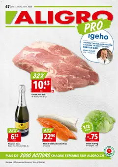 Aligro Aktionen Chavannes, Matran, Genève, Sion ab 17.11.2025 gültig