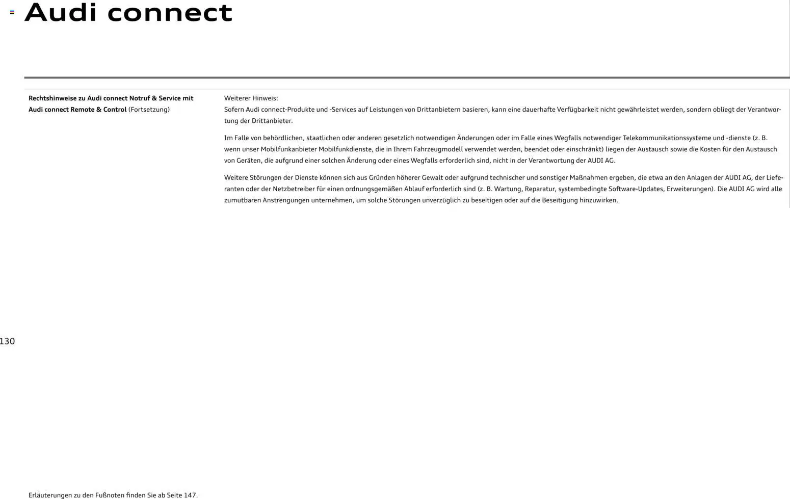 Audi Q8 – gültig ab 06.11.2025 | Seite: 130 | Produkte: Navigation, Maske, Smartphone