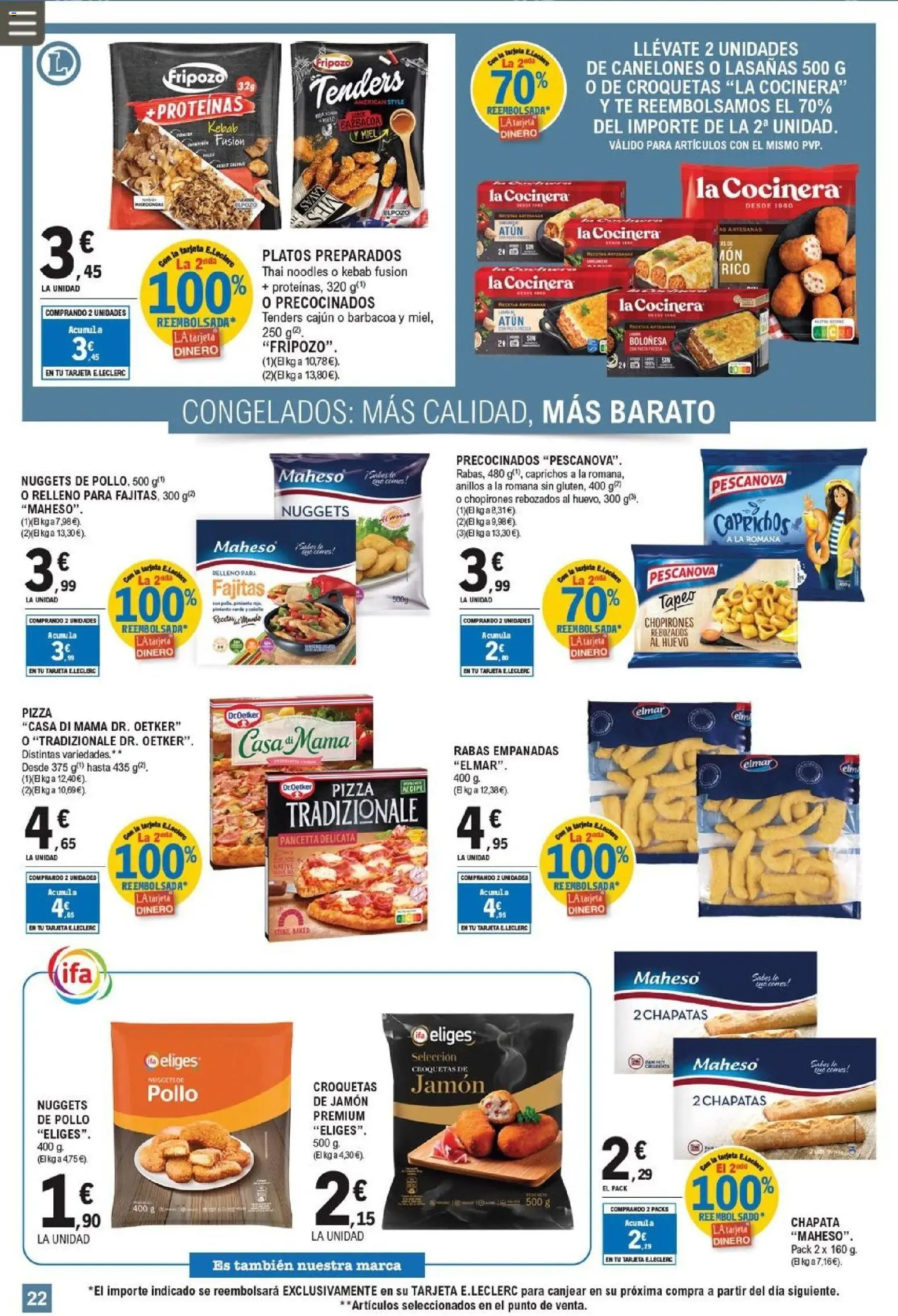 E.Leclerc folleto │ válido desde el 25.02.2026 | Página: 22 | Productos: Ψηφιακή κάμερα, Té, Croquetas, Canelones