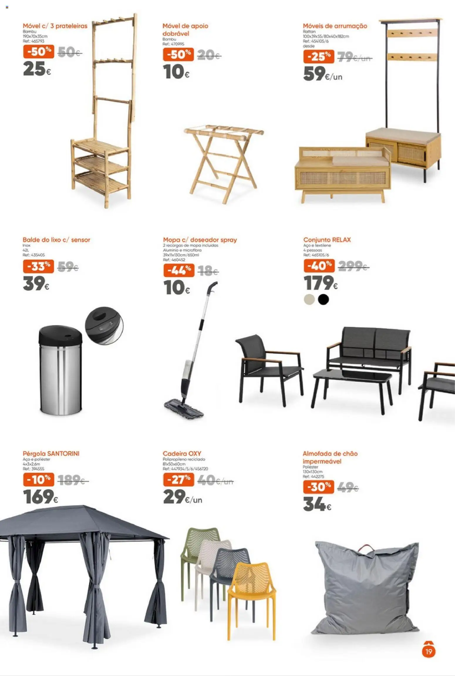 Hôma Catálogo │ válido de 09.01.2026 | Página: 19 | Produtos: Balde, Almofada, Cadeira