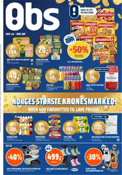 Forhåndsvisning av Coop Obs kundeavis gyldig fra 26.10.2025
