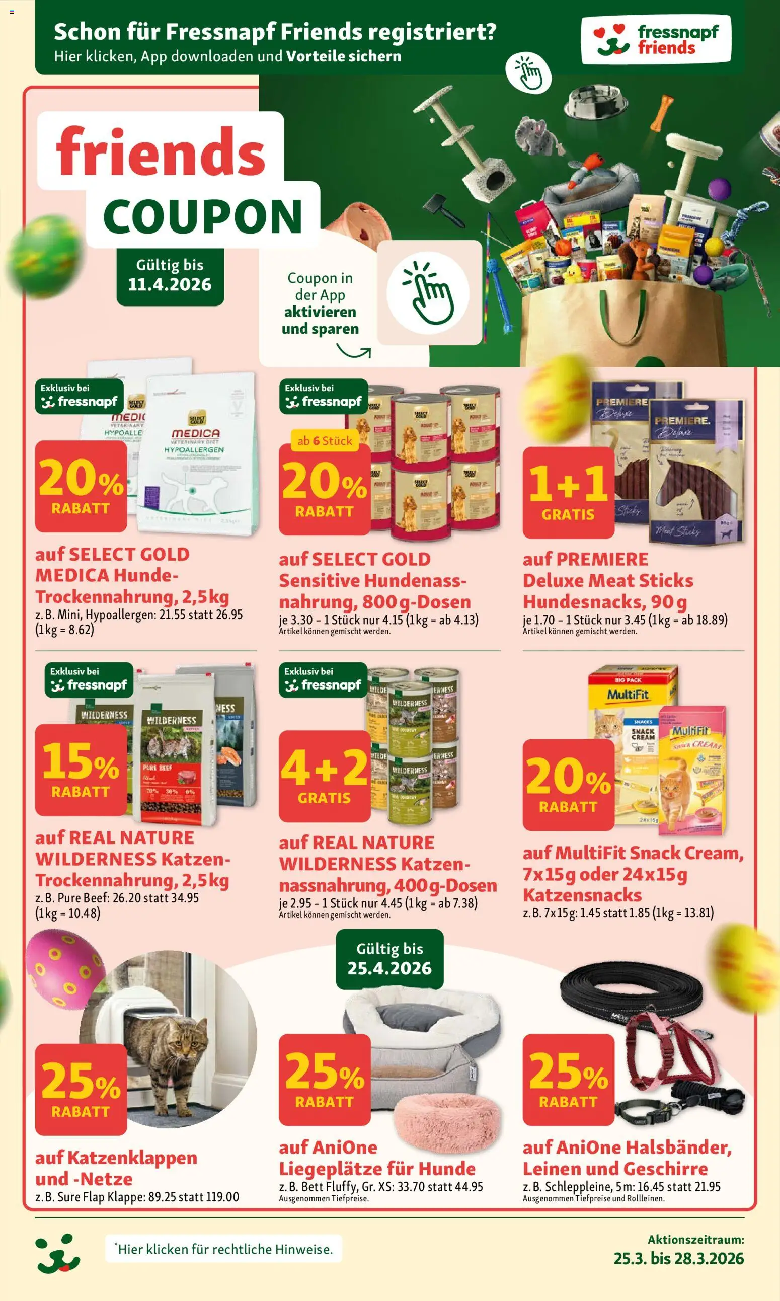 Fressnapf aktionen – gültig ab 25.03.2026 | Seite: 7 | Produkte: Bett