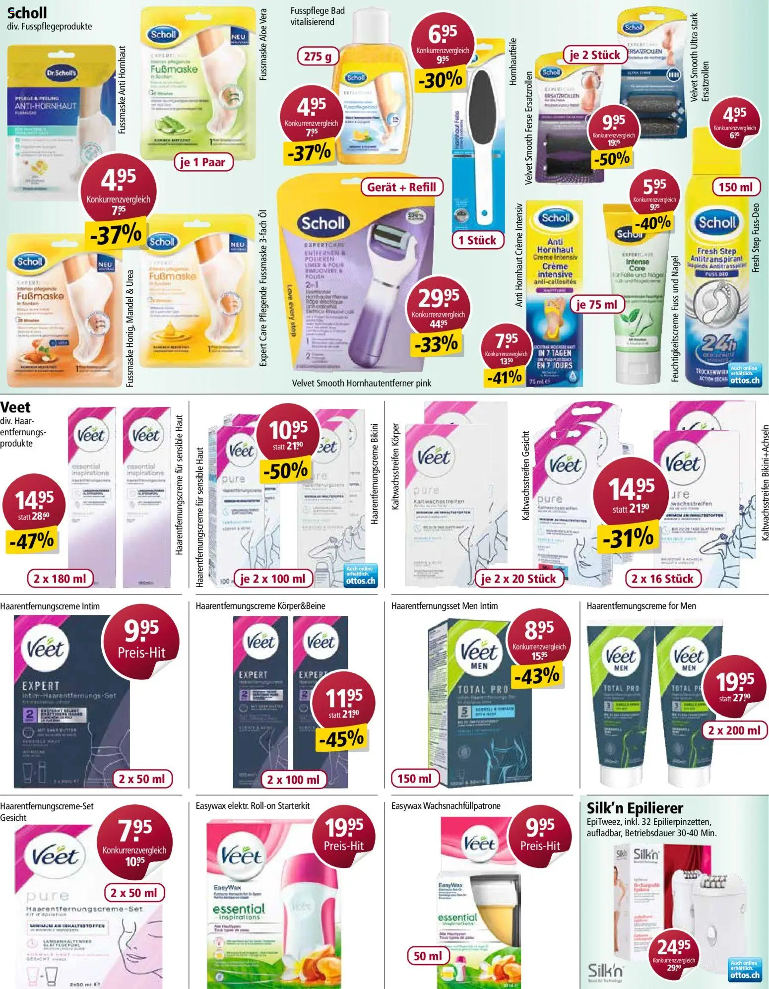 Otto's aktionen – gültig ab 17.03.2026 | Seite: 6 | Produkte: Fußmaske, Öl, Bikini, Epilierer