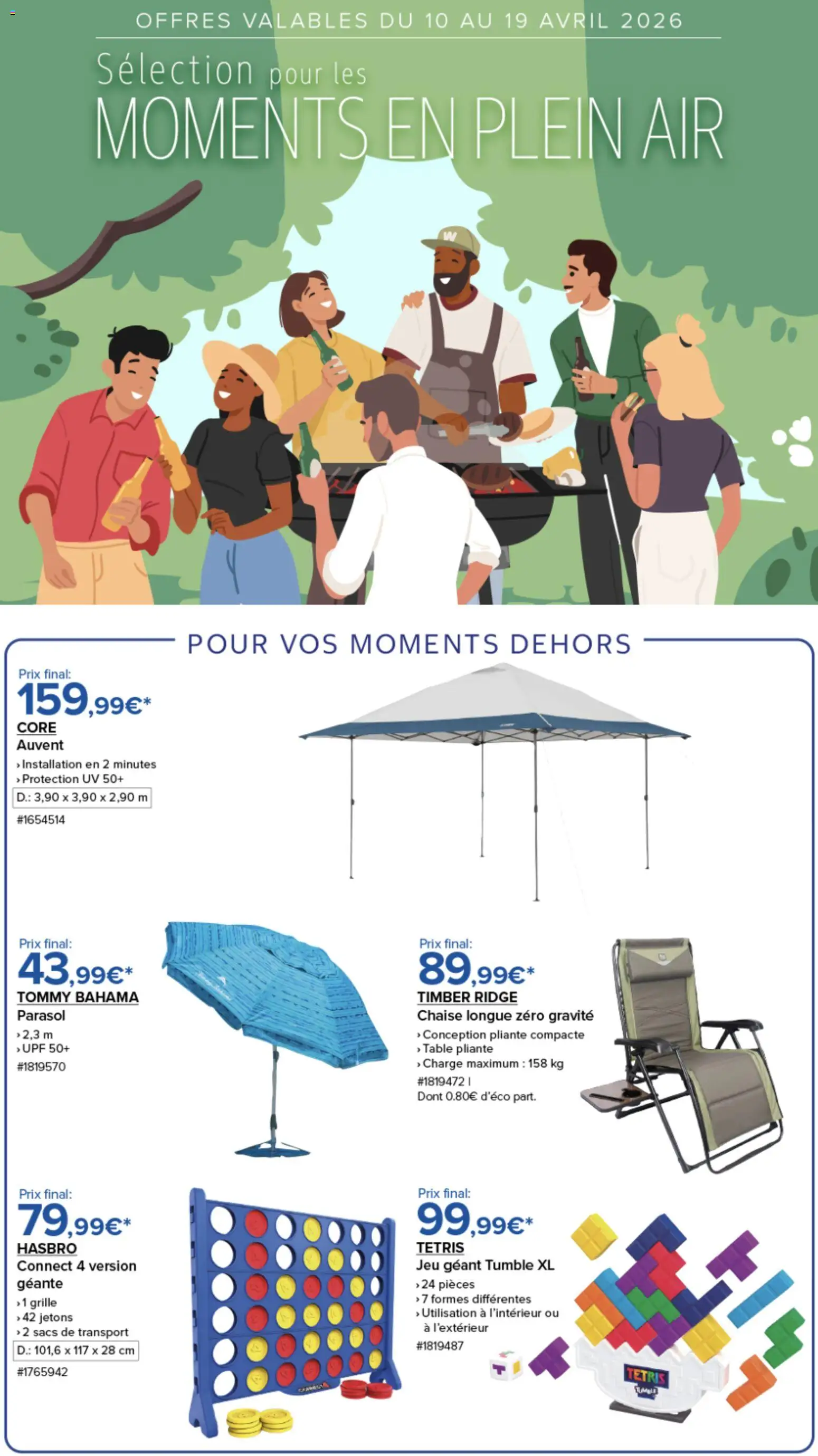 {H1} | Page: 1 | Produits: Chaise longue, Chaise, Table pliante, Parasol