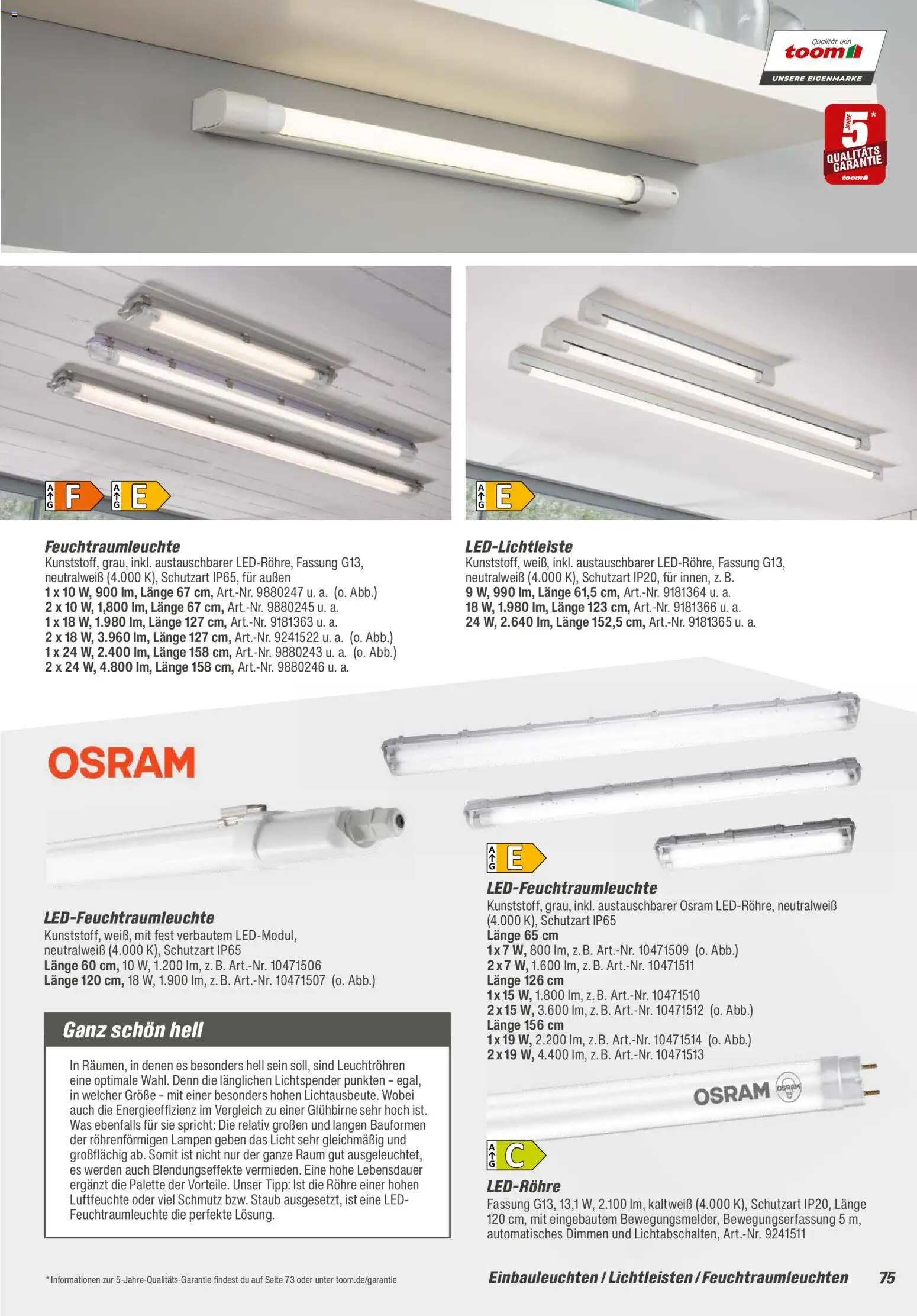 Toom Baumarkt  Wohnen & Haushalt 2026 – gültig ab 01.01.2026 | Seite: 75
