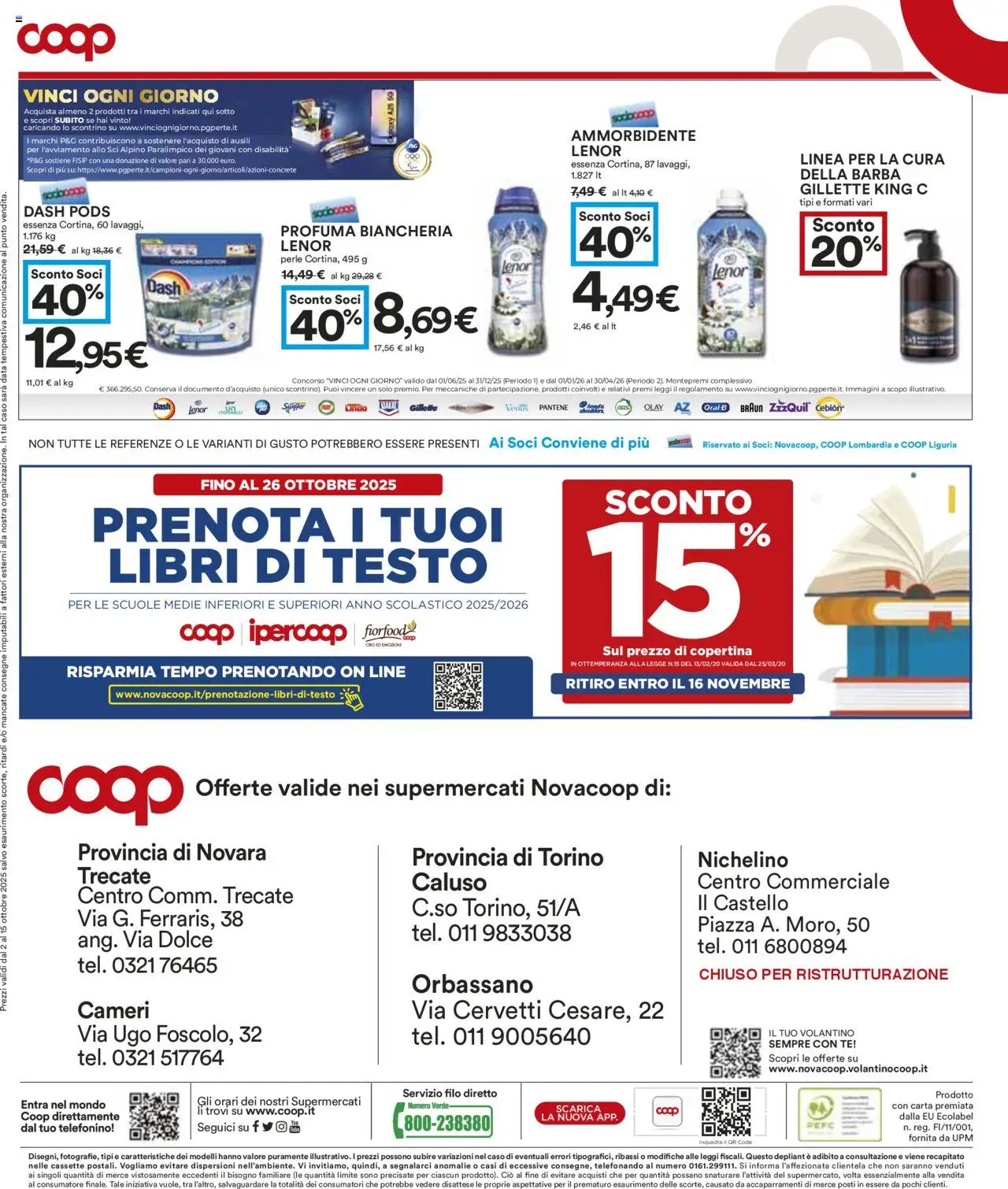Volantino COOP del 02.10.2025 | Pagina: 26 | Prodotti: Ammorbidente, Tè, Data