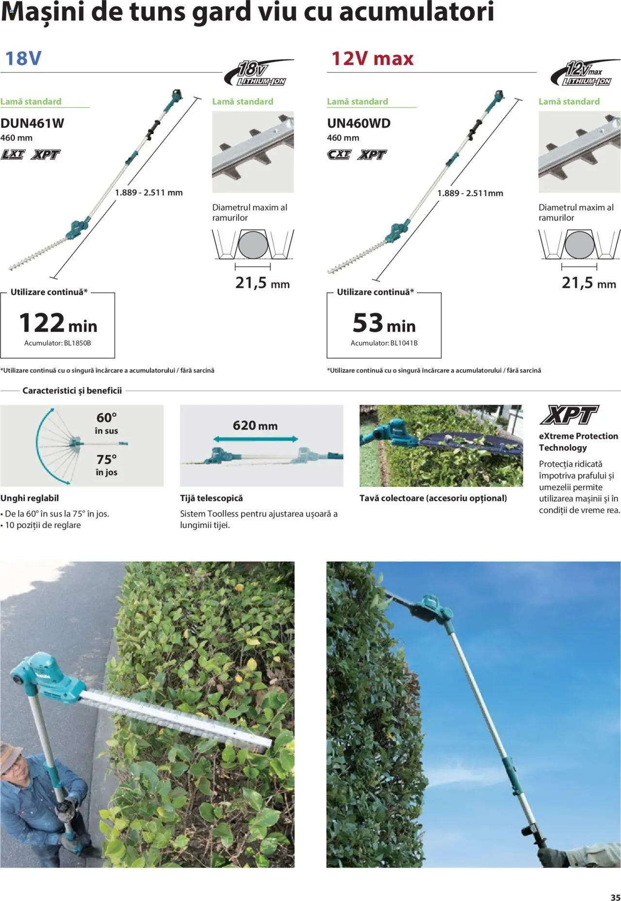 Makita catalog - Mașini de Grădină – valabil de la 08.01.2025 | Pagină: 35