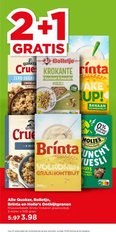 Plus - Folder week 1 - Voorbeeld van een folder van Plus, geldig van 01.01.2026 | Pagina: 4 | Producten: Waffelini, Kan, Muesli, Banaan