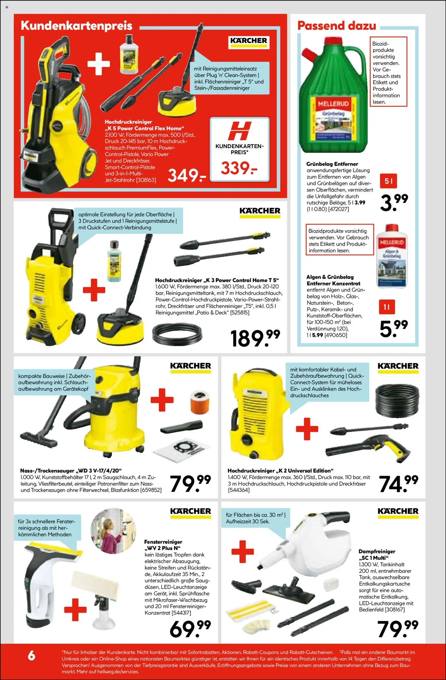 Hellweg Prospekt – gültig ab 09.03.2026 | Seite: 6 | Produkte: Kabel, Hochdruckreiniger