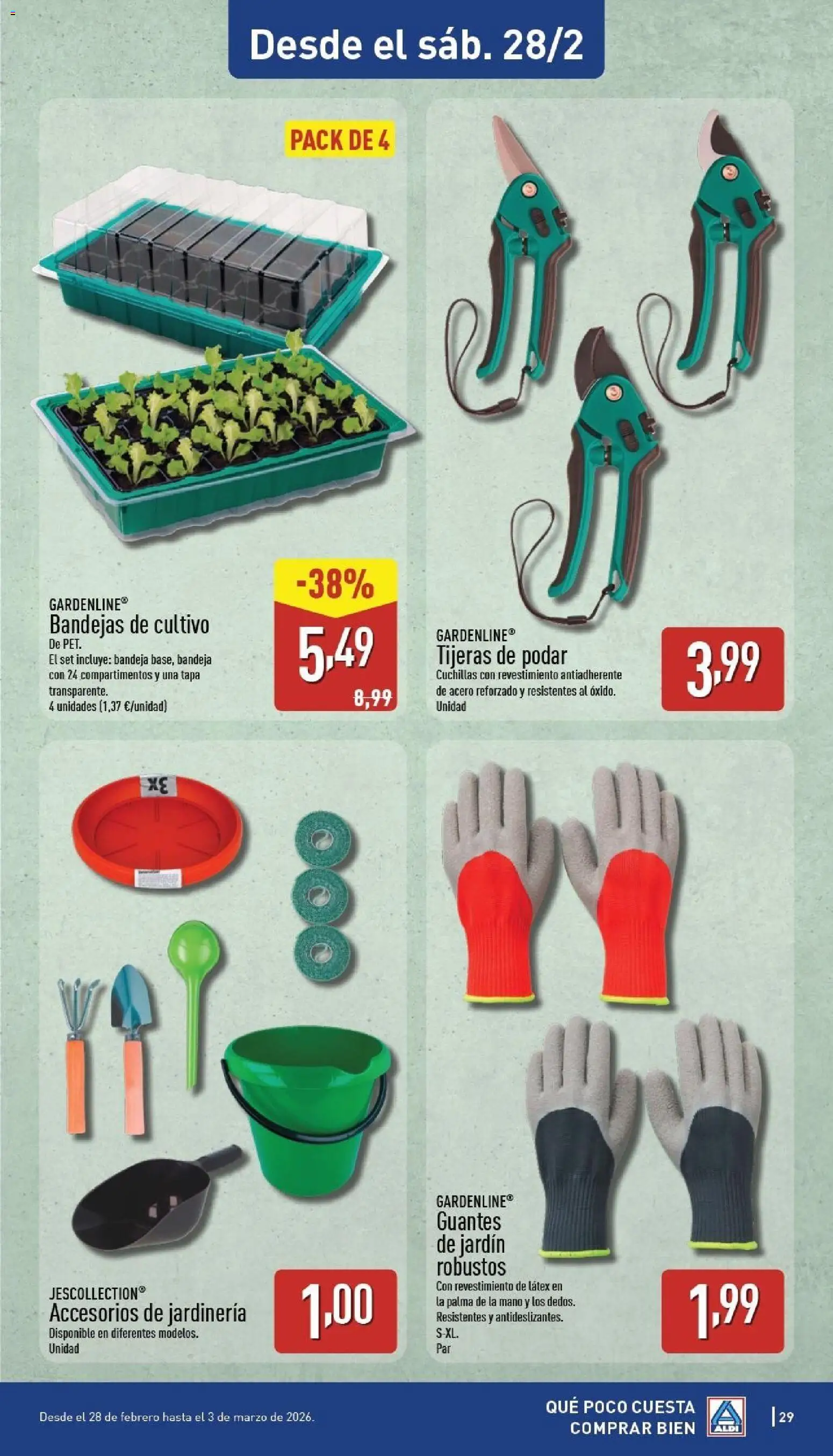 Aldi folleto Canarias │ válido desde el 23.02.2026 | Página: 29 | Productos: Guantes, Bandeja