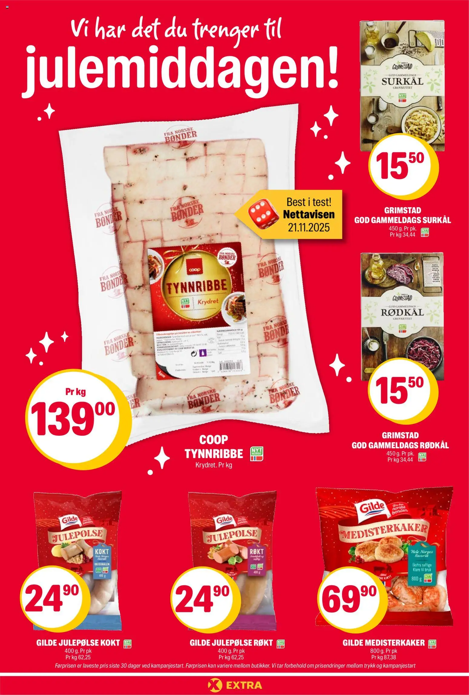 {H1} | Side: 9 | Produkter: Rødkål, Medisterkaker, Surkål