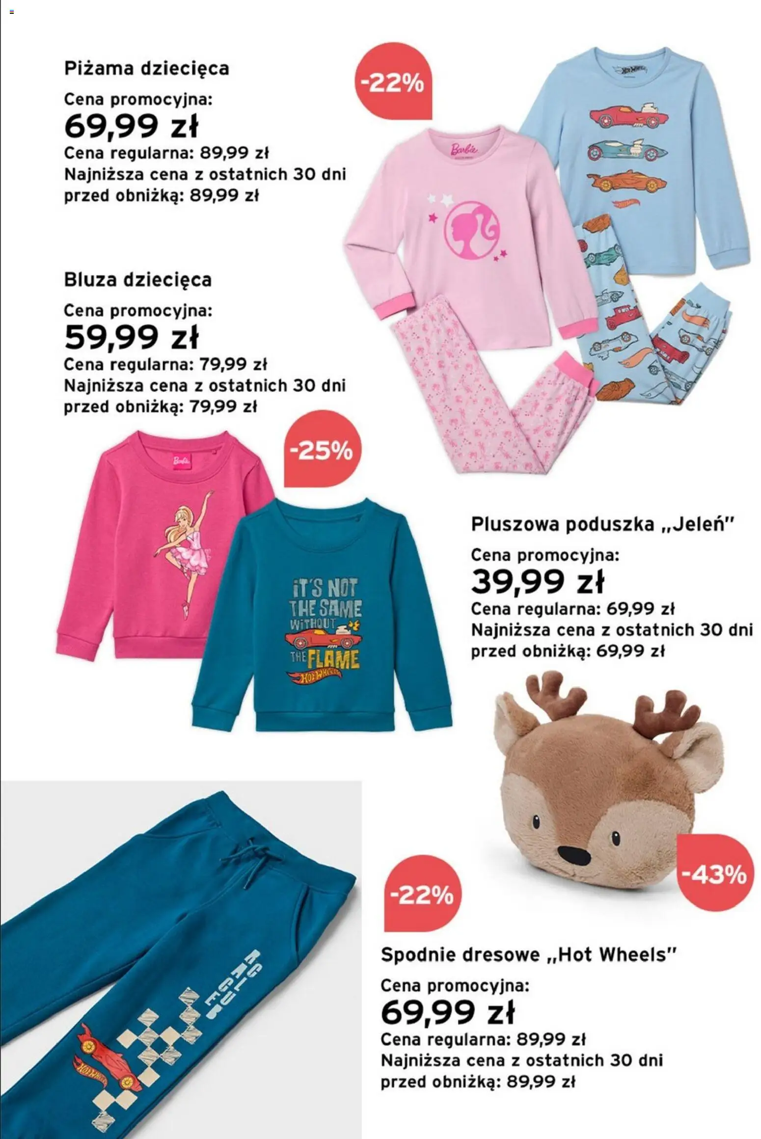 Tchibo promocje od 22.12.2025 | Strona: 9 | Produkty: Spodnie, Piżama, Barbie, Poduszka