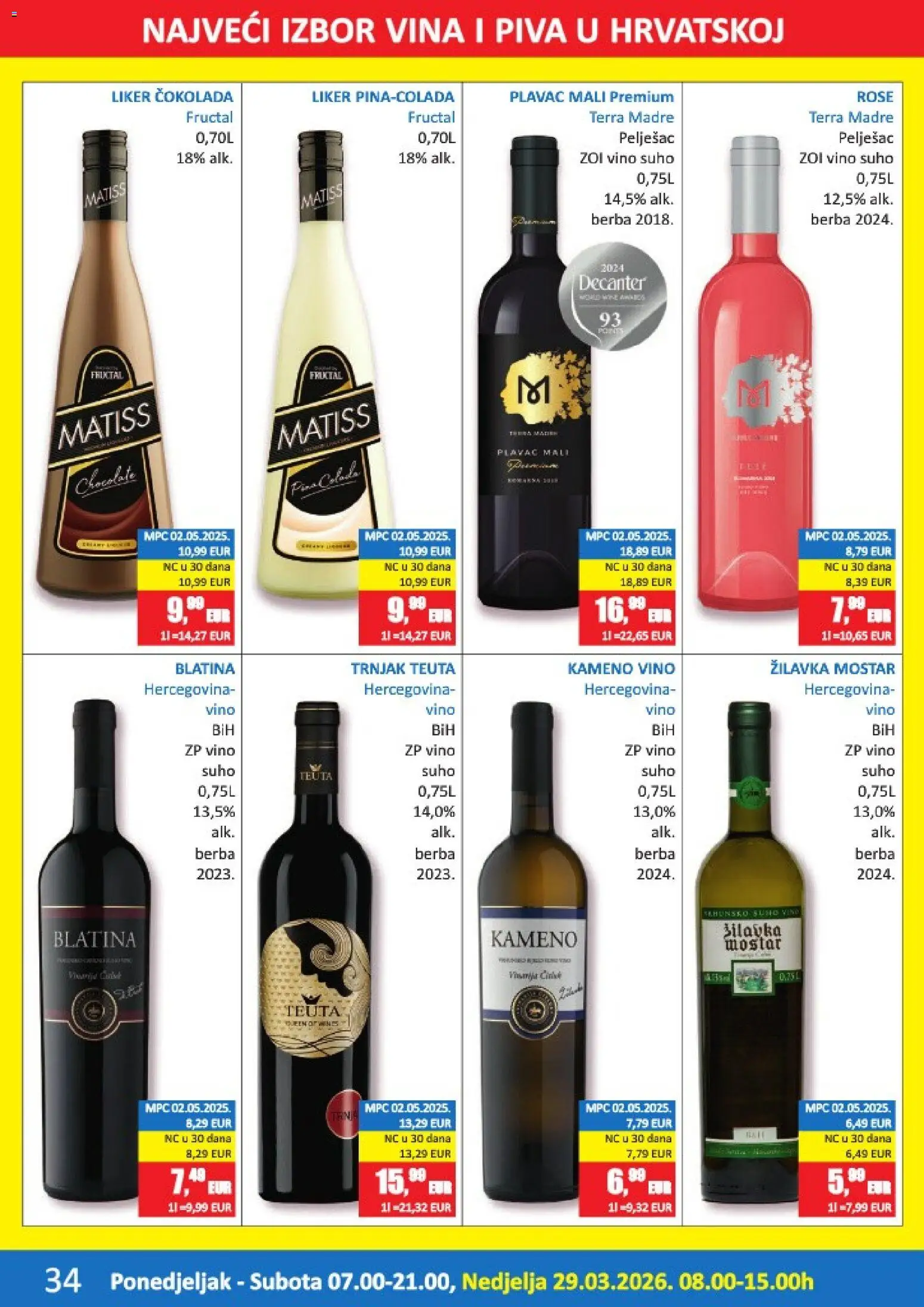 Vrutak katalog | vrijedi od 16.03.2026 | Stranica: 34 | Proizvodi: Čokolada, Vino, Liker