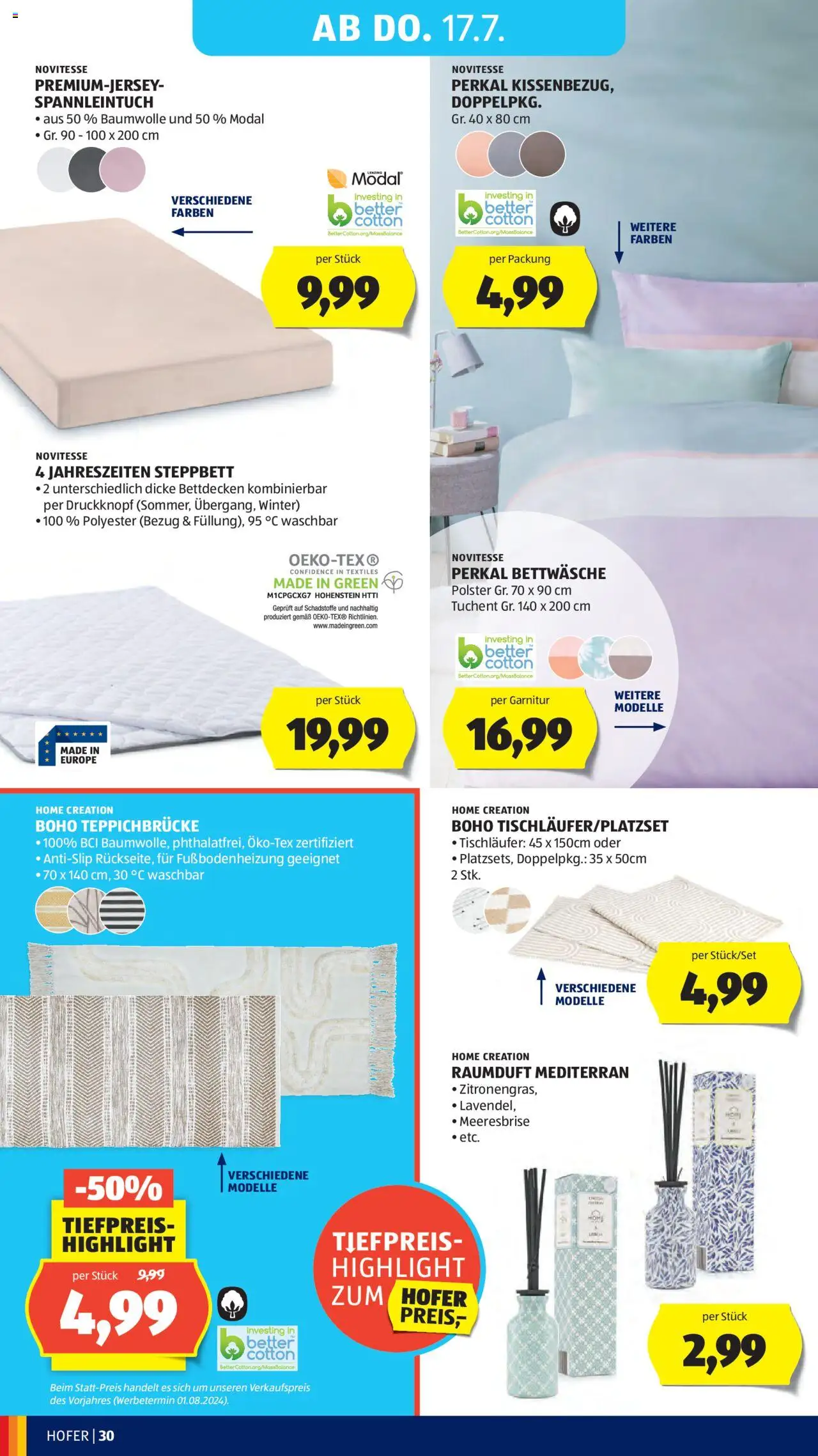 Hofer AT akciós ujság - amely érvényes a következő dátumtól: 11.07.2025 | Oldal: 34