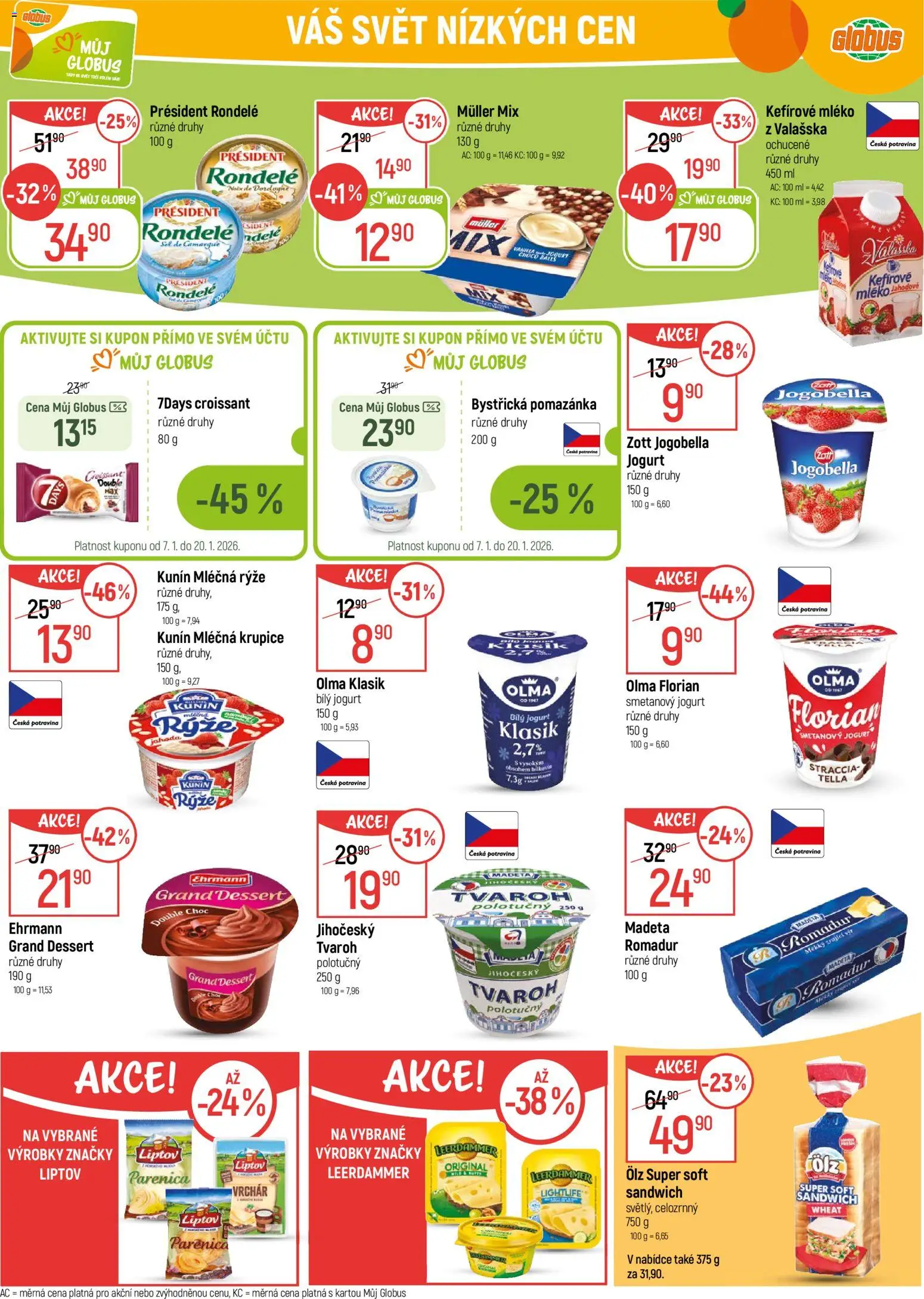 Globus leták - Praha Zličín od 07.01.2026 | Strana: 17 | Produkty: Parenica, Smetanový jogurt, Jogurt, Mléčná rýže